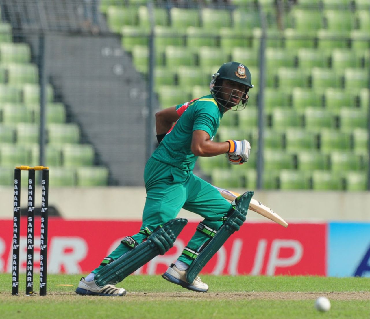Anamul Haque scored 13 before falling to Tim Southee, Bangladesh v New Zealand, 1st ODI, Mirpur, October 29, 2013