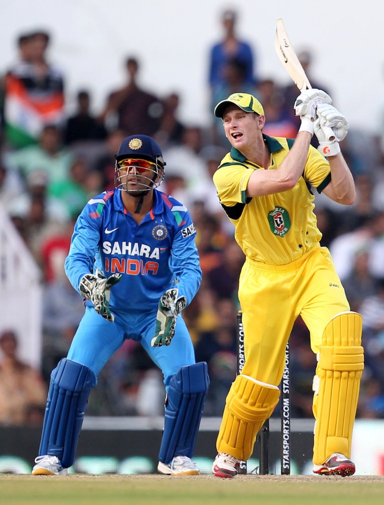 Adam Voges struck a quick 44, India v Australia, 6th ODI, Nagpur, October 30, 2013