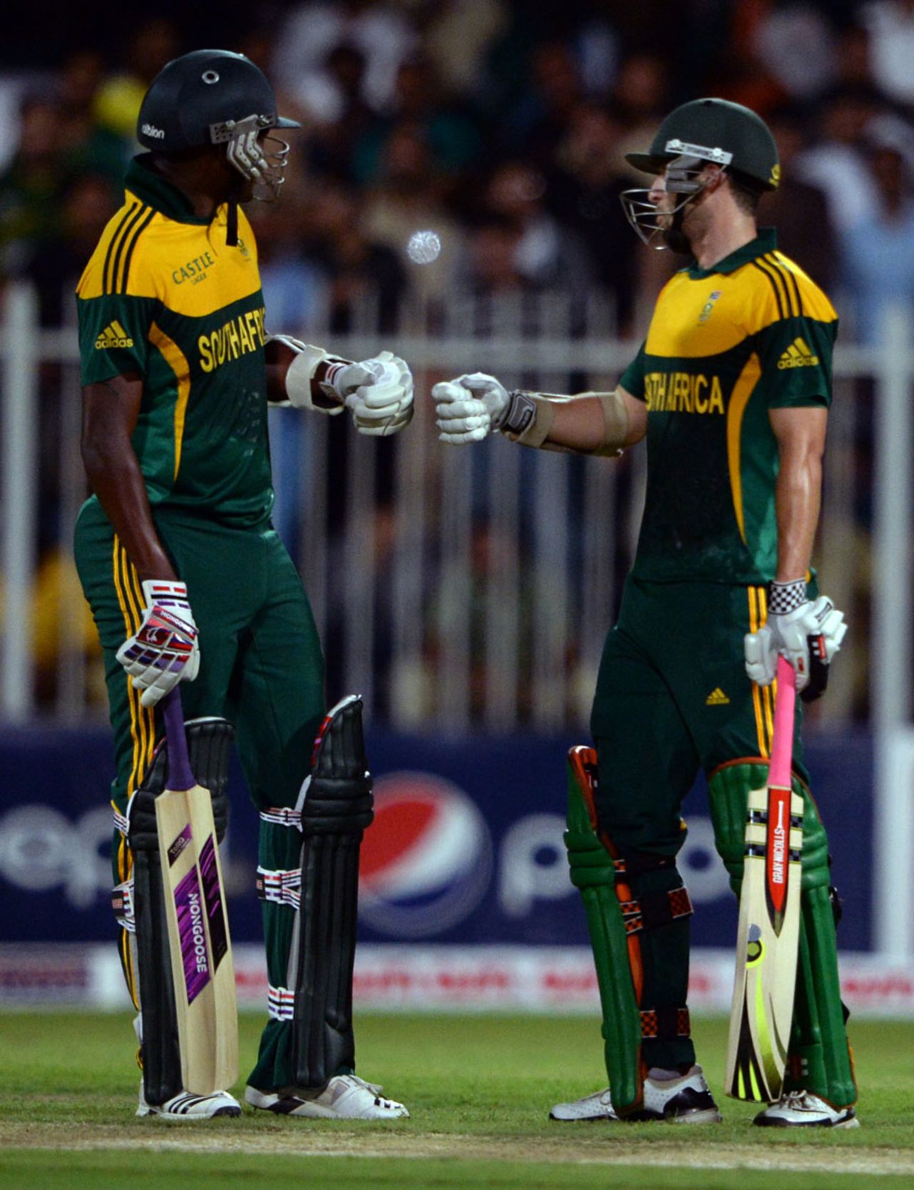 Wayne Parnell and Lonwabo Tsotsobe added 52 for the ninth wicket, Pakistan v South Africa, 1st ODI, Sharjah, October 30, 2013