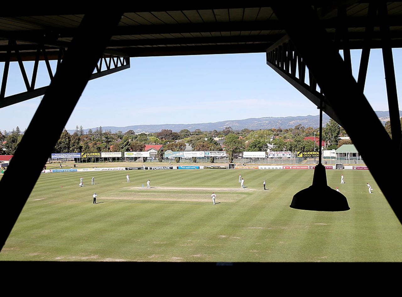 A view of Glenelg Oval, South Australia v Queensland, Sheffield Shield, Adelaide, 3rd day, November 1, 2013