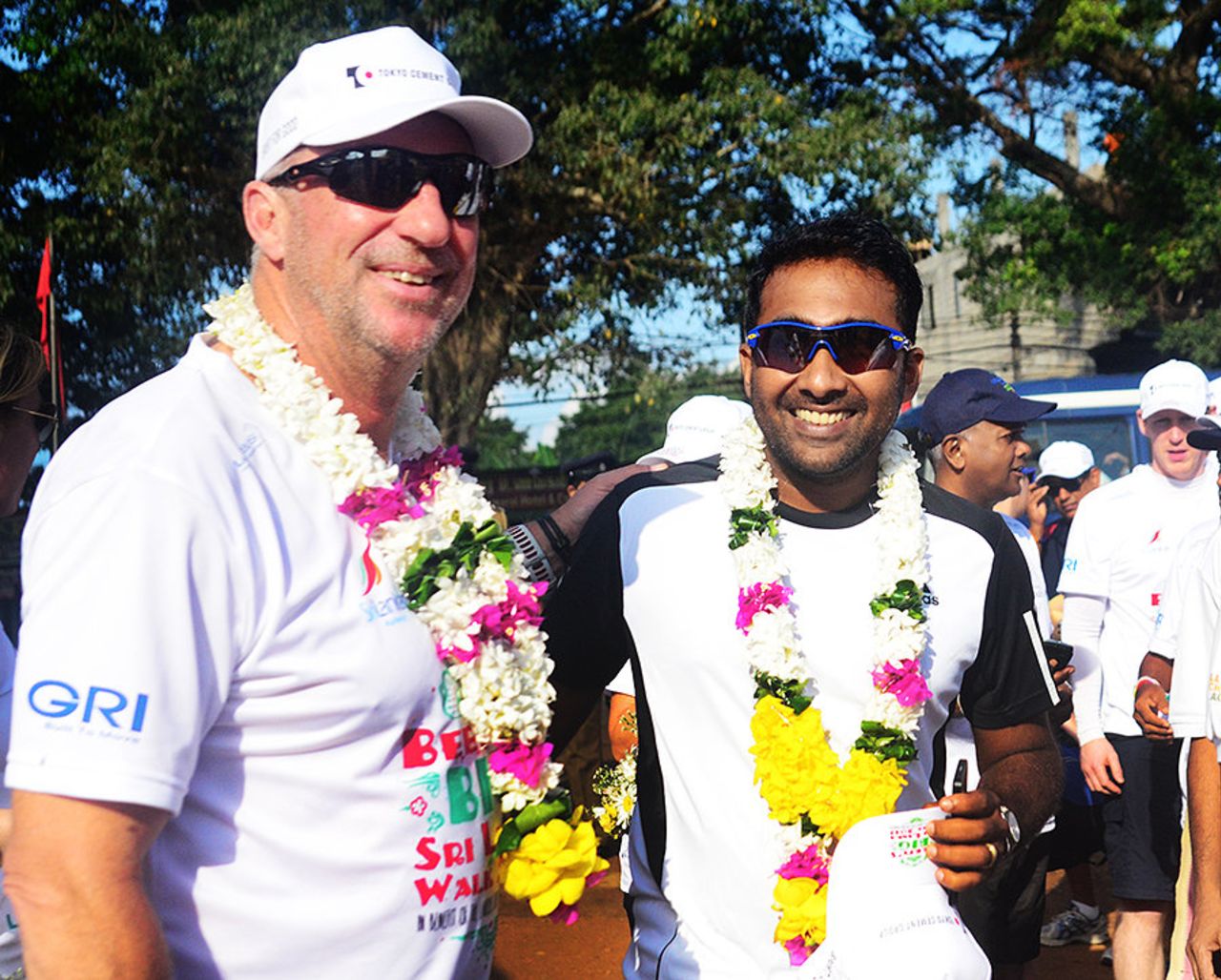 Ian Botham and Mahela Jayawardene opened the Murali Cup, a tournament aimed at facilitating post-war reconciliation in Sri Lanka's north and east, Kilinochchi, November 1, 2013