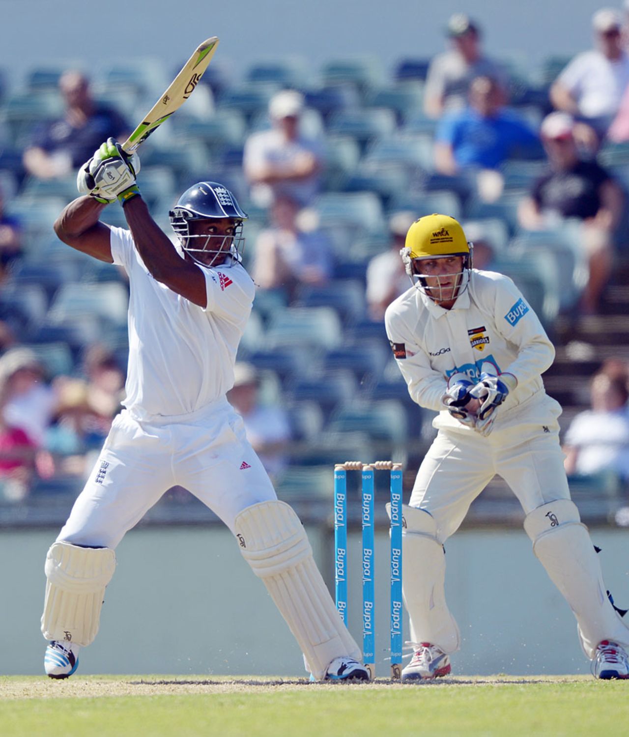 Michael Carberry drives through the off side, Western Australia Chairman's XI v England XI, 2nd day, Perth, November 1, 2103