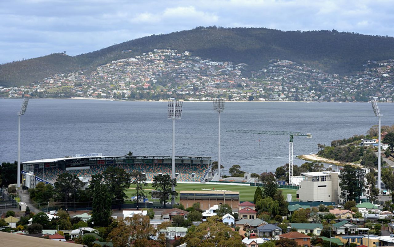 A view over the Bellerive Oval, Hobart, November 4, 2011