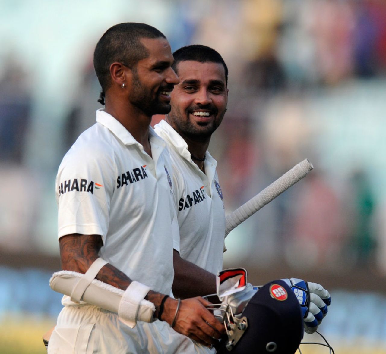 Shikhar Dhawan and Murali Vijay saw India to stumps, India v West Indies, 1st Test, Kolkata, 1st day, November 6, 2013