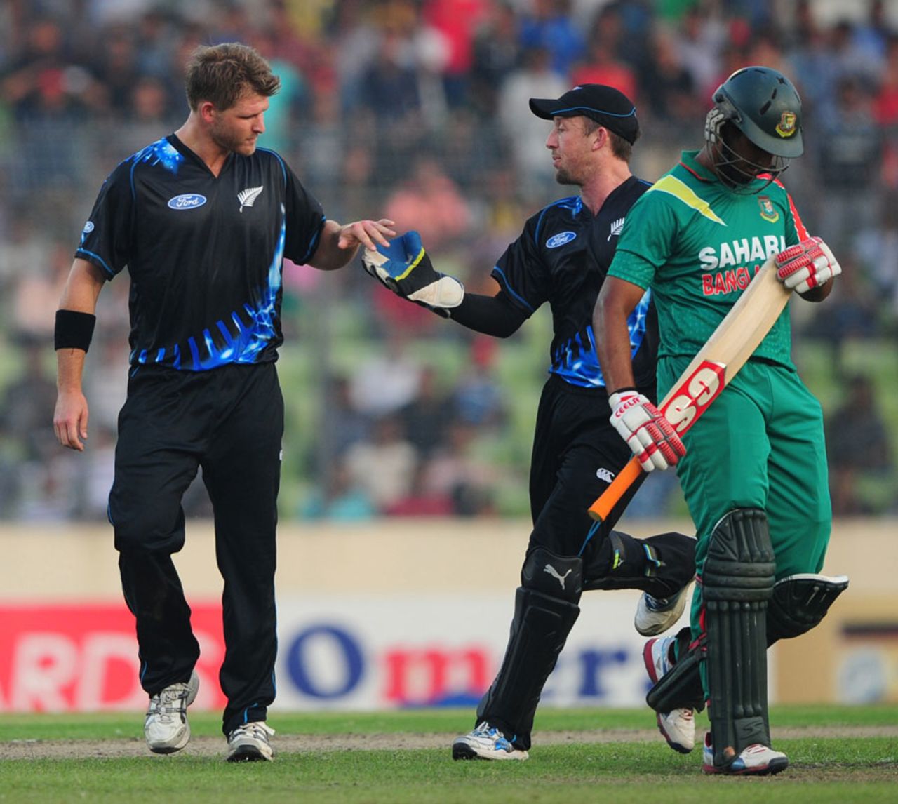 Corey Anderson finished with figures of 2 for 21, Bangladesh v New Zealand, only T20I, Mirpur, November 6, 2013