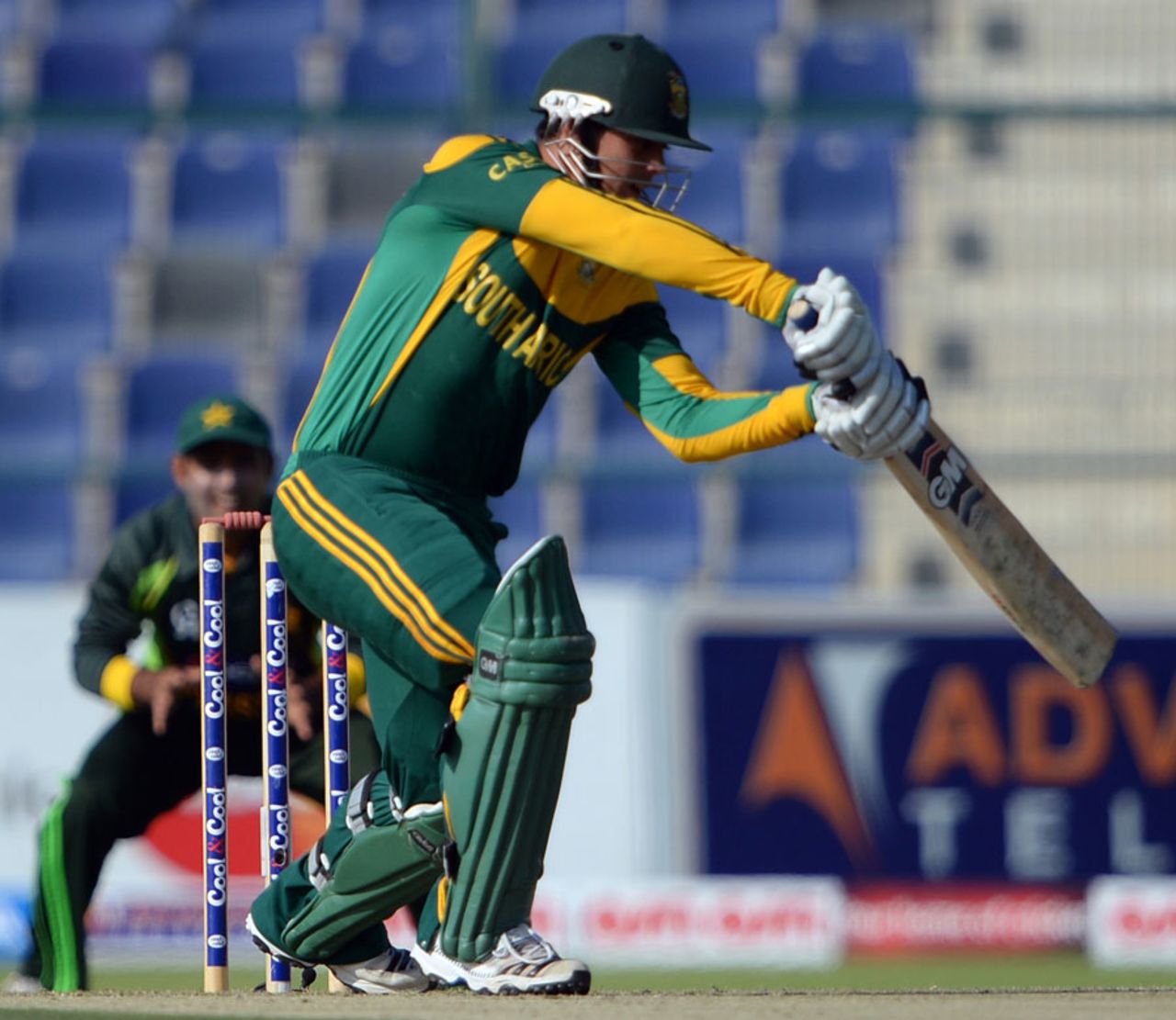 Quinton de Kock struck five fours, Pakistan v South Africa, 3rd ODI, Abu Dhabi, November 6, 2013