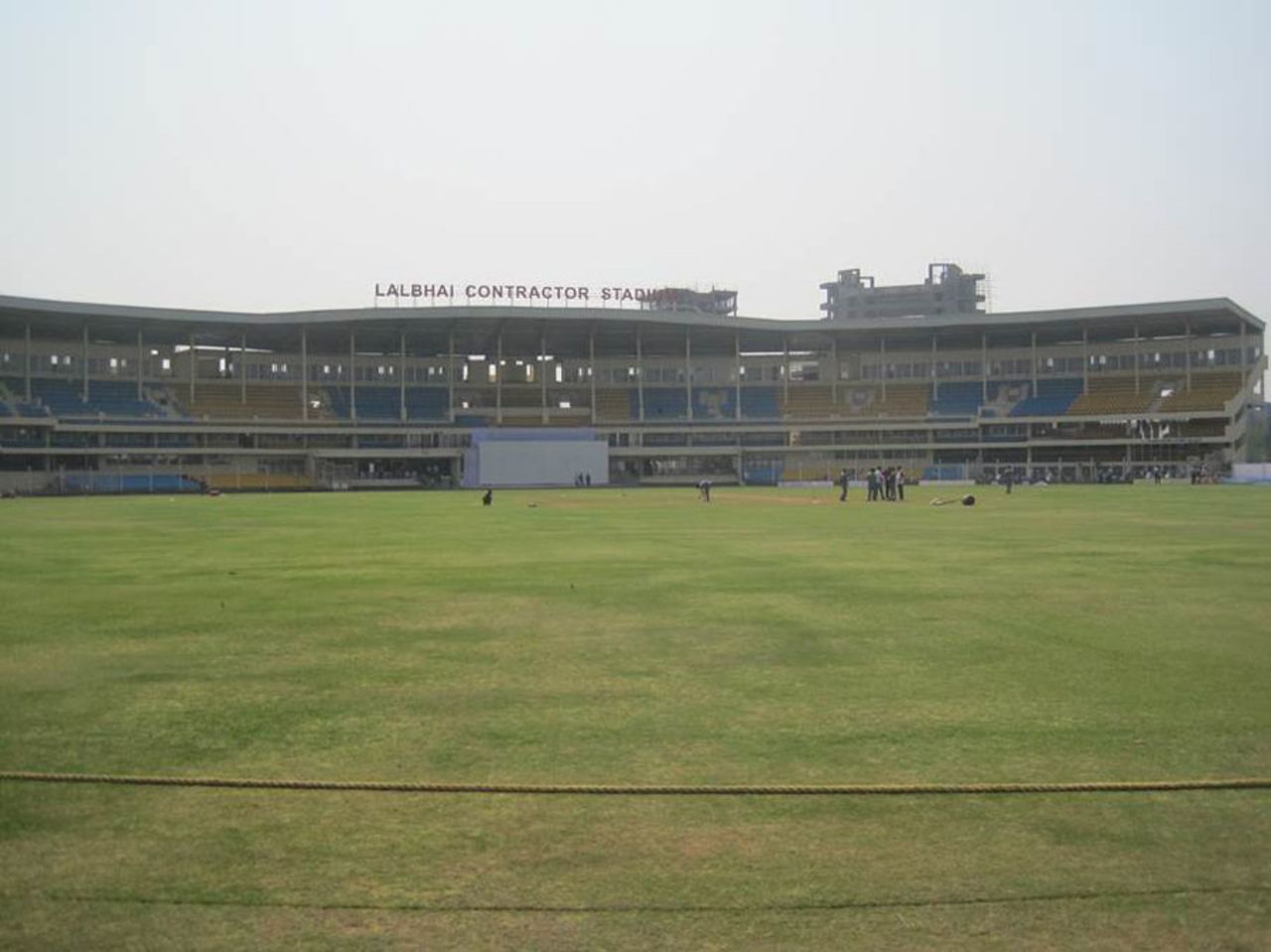 A view of the newly constructed stands at the Lalbhai Contractor stadium, Surat, November 6, 2013