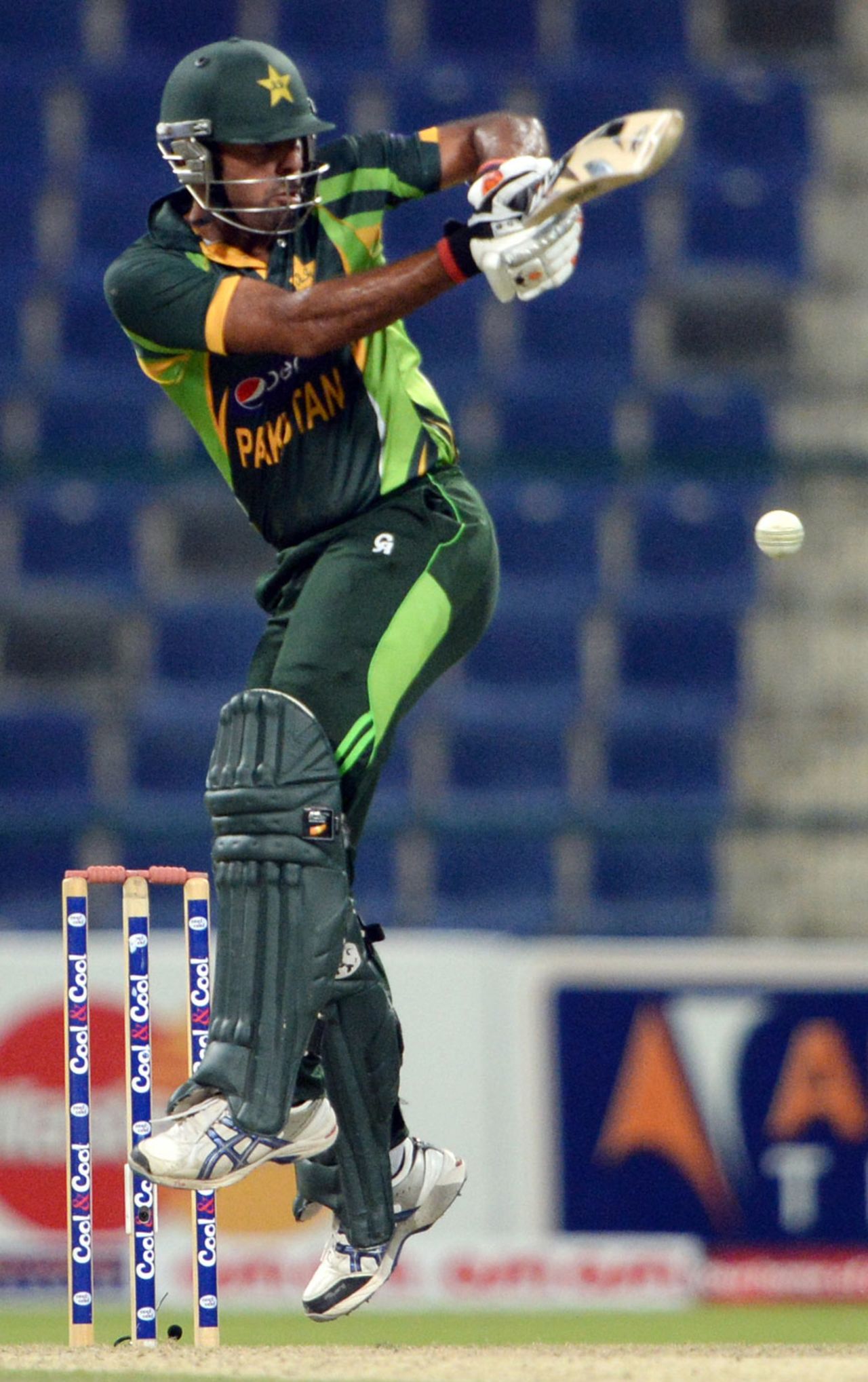 Wahab Riaz top-scored for Pakistan with a stubborn 33, Pakistan v South Africa, 3rd ODI, Abu Dhabi, November 6, 2013