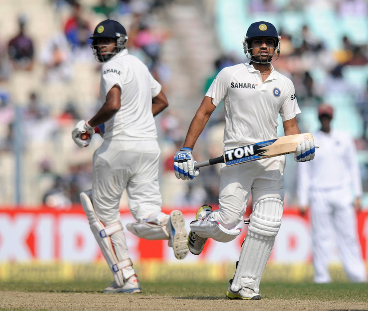 R Ashwin and Rohit Sharma put on a record 280 for the seventh wicket, India v West Indies, 1st Test, Kolkata, 3rd day, November 8, 2013