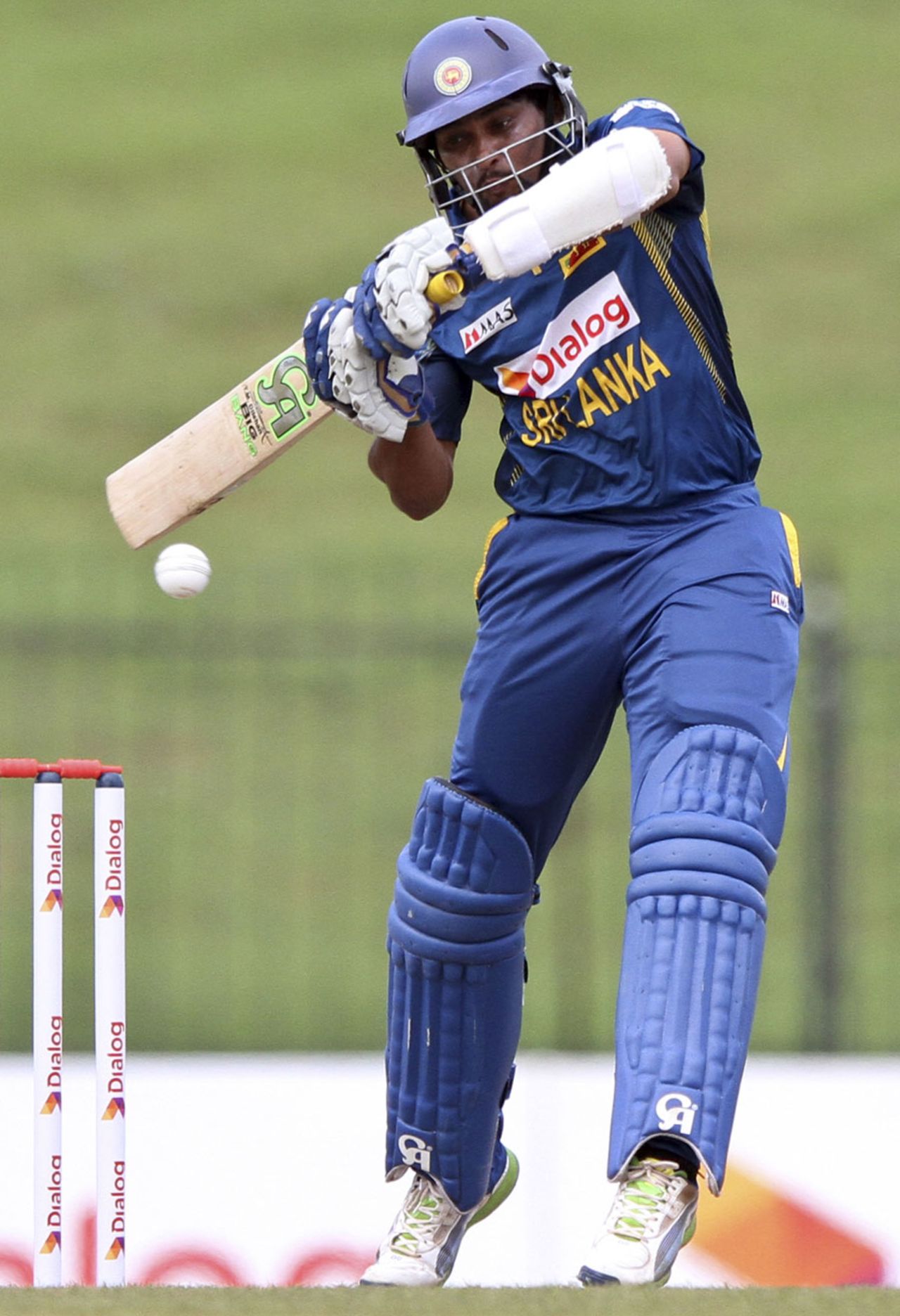 Tillakaratne Dilshan scored a steady 81 off 114 balls, Sri Lanka v New Zealand, 1st ODI, Hambantota, November 10, 2013