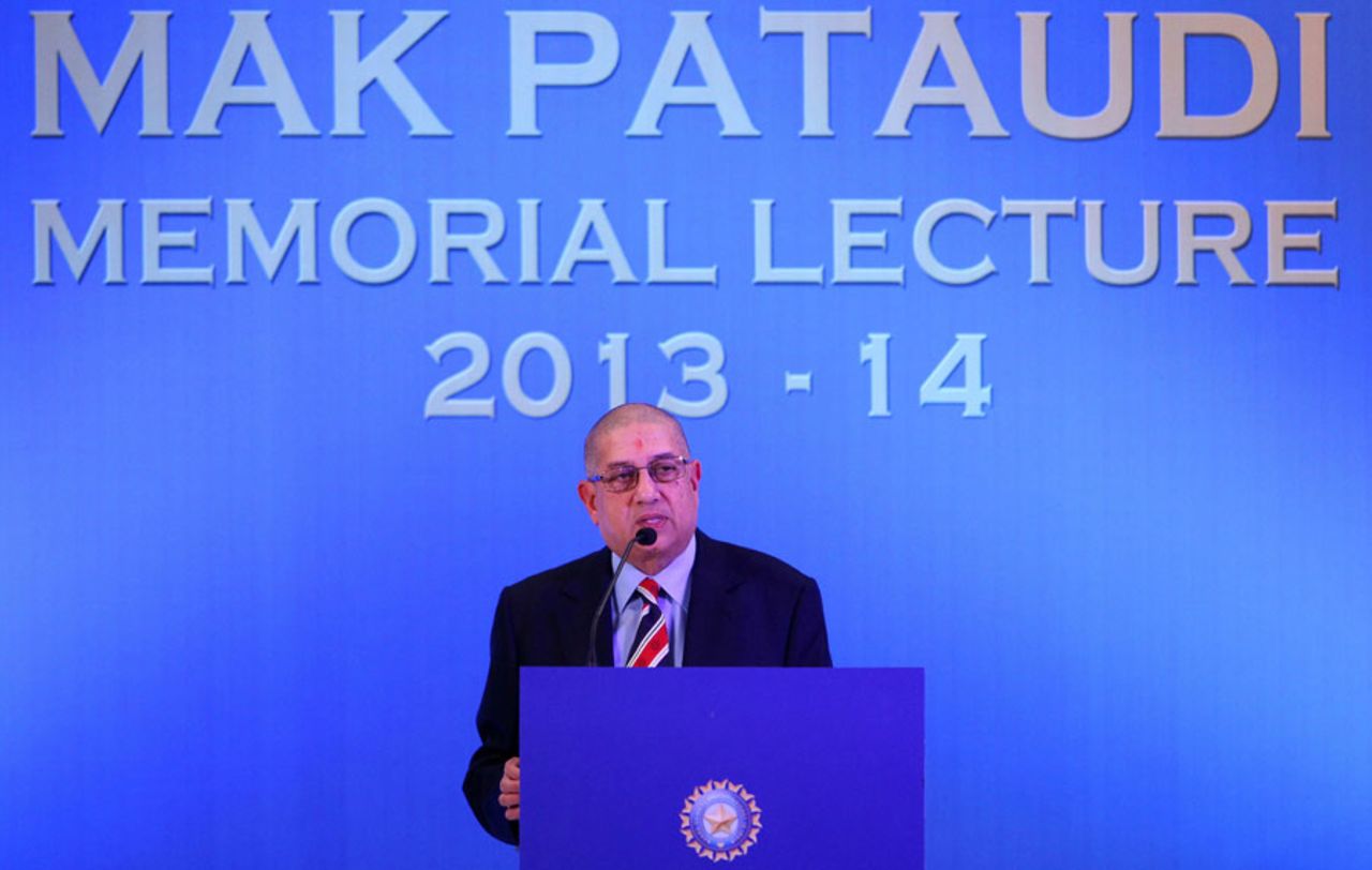 N Srinivasan speaks at the annual Mansur Ali Khan Pataudi lecture, Mumbai, November 13, 2013