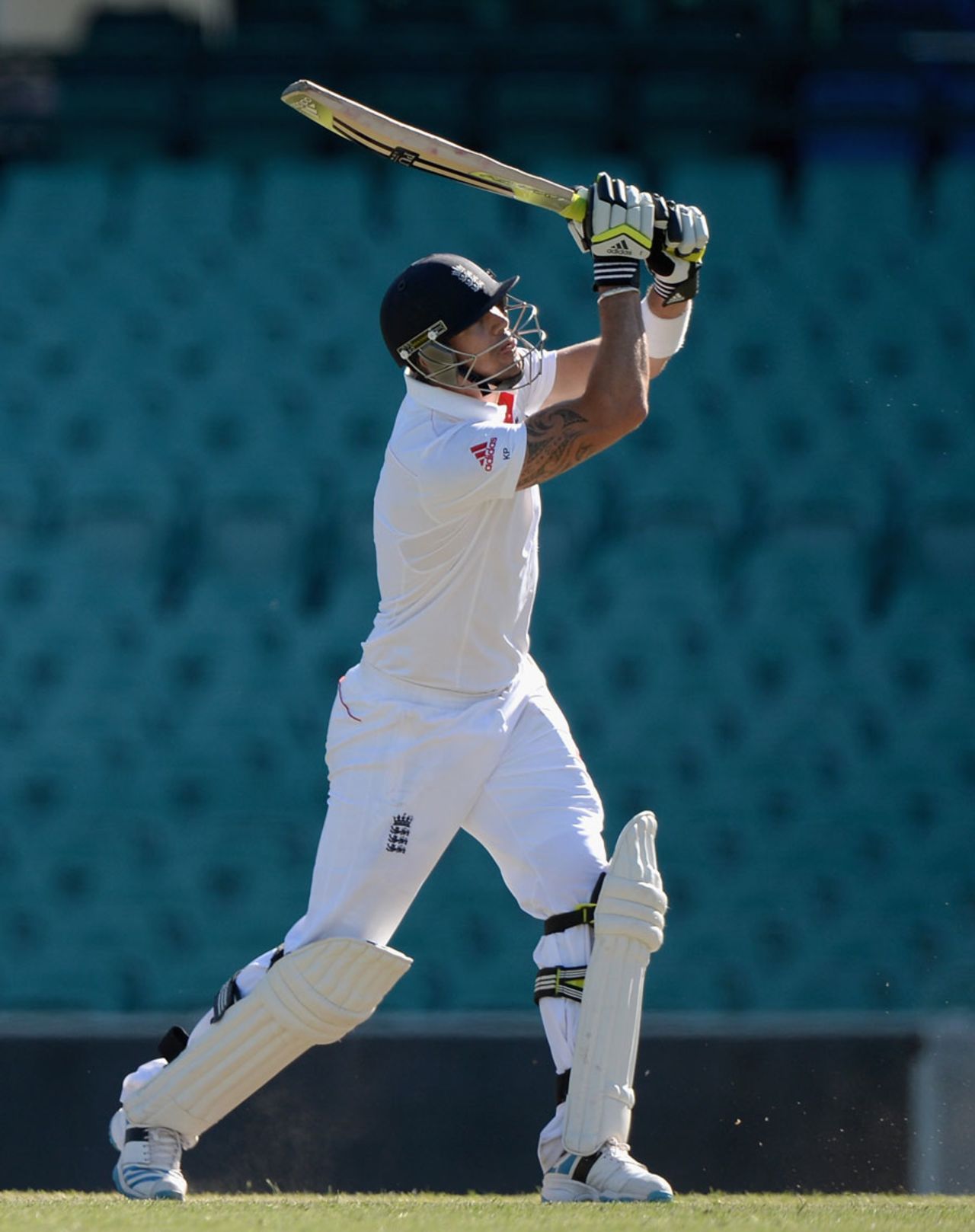 Kevin Pietersen hit two sixes in his 57, Cricket Australia Invitational XI v England, Sydney, 2nd day, November 14, 2013