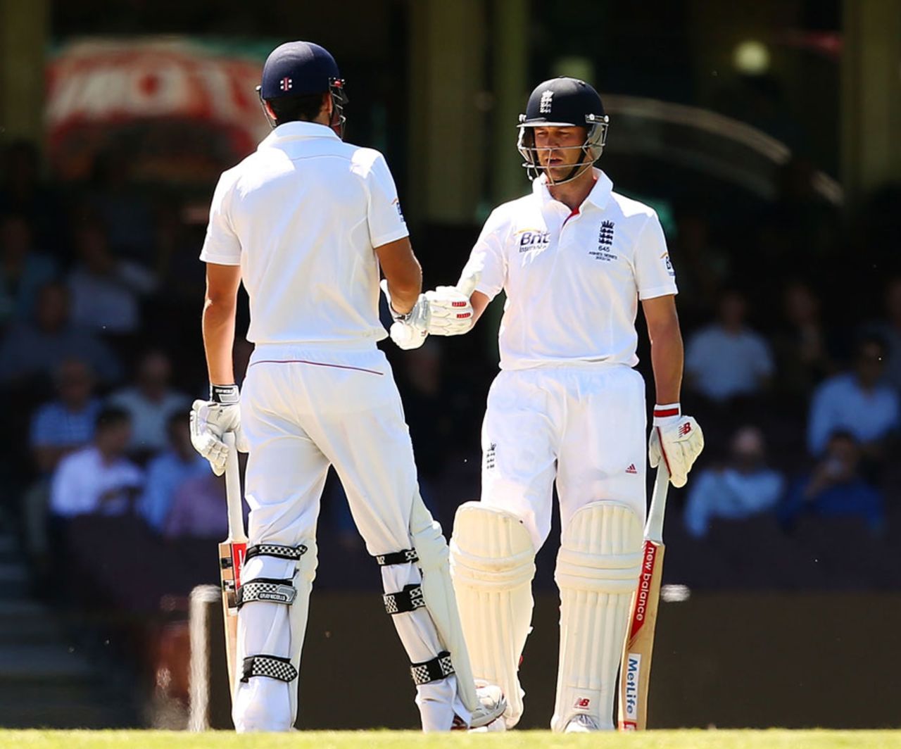 Alastair Cook and Jonathan Trott put on 143 for the second wicket, Cricket Australia Invitational XI v England, Sydney, 2nd day, November 14, 2013