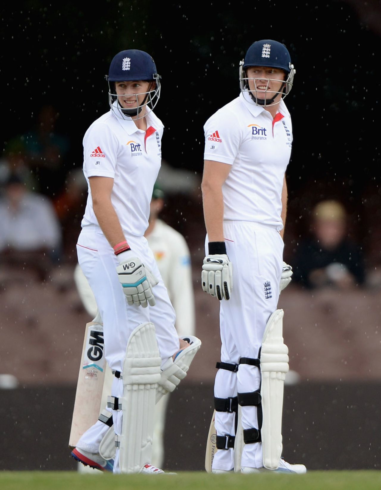 Joe Root and Jonny Bairstow put on 106 for the sixth wicket, Cricket Australia Invitational XI v England, Sydney, 3rd day, November 15, 2013