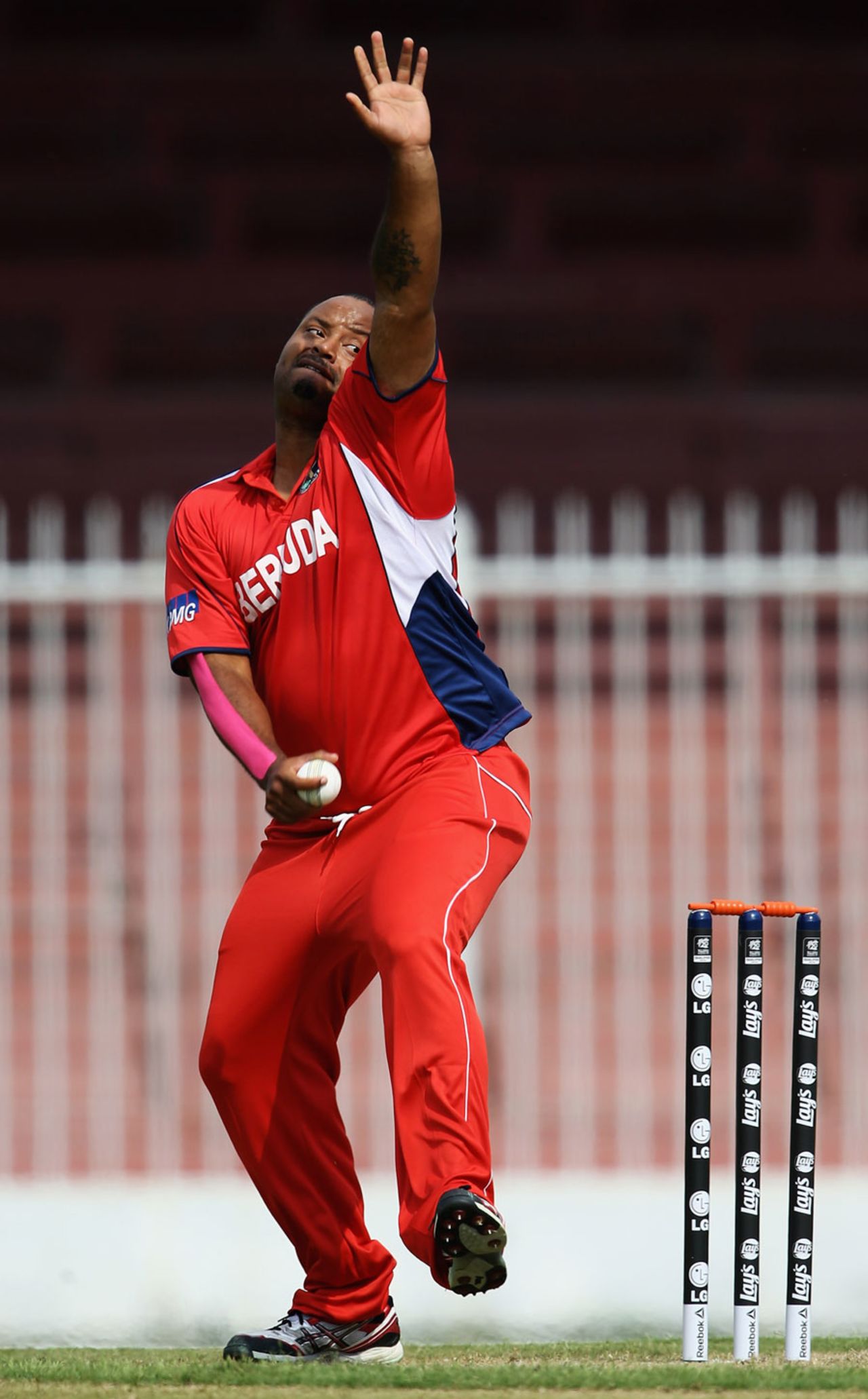 Jacobi Robinson claimed 3 for 8, Bermuda v Scotland, ICC World Twenty20 Qualifier, Sharjah, November 15, 2013