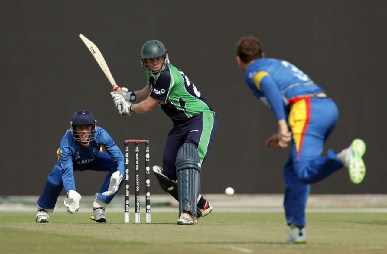 Kevin O'Brien struck 28 from 24 balls, Ireland v Namibia, ICC World Twenty20 Qualifier, Group A, Abu Dhabi, November 15, 2013