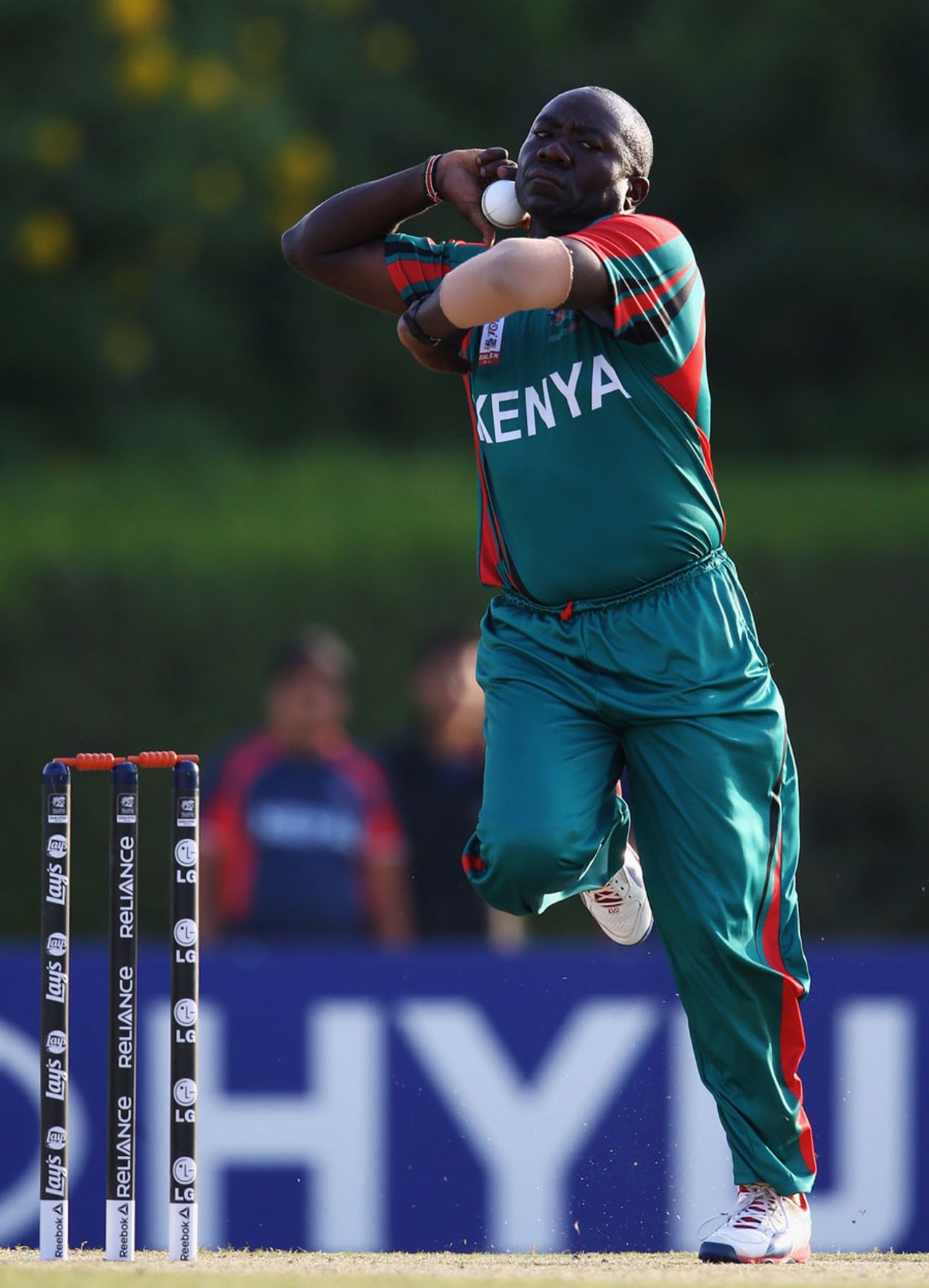 The veteran Steve Tikolo bowled just one over, Kenya v Nepal, ICC World Twenty20 Qualifier, Group B, Dubai, November 16, 2013
