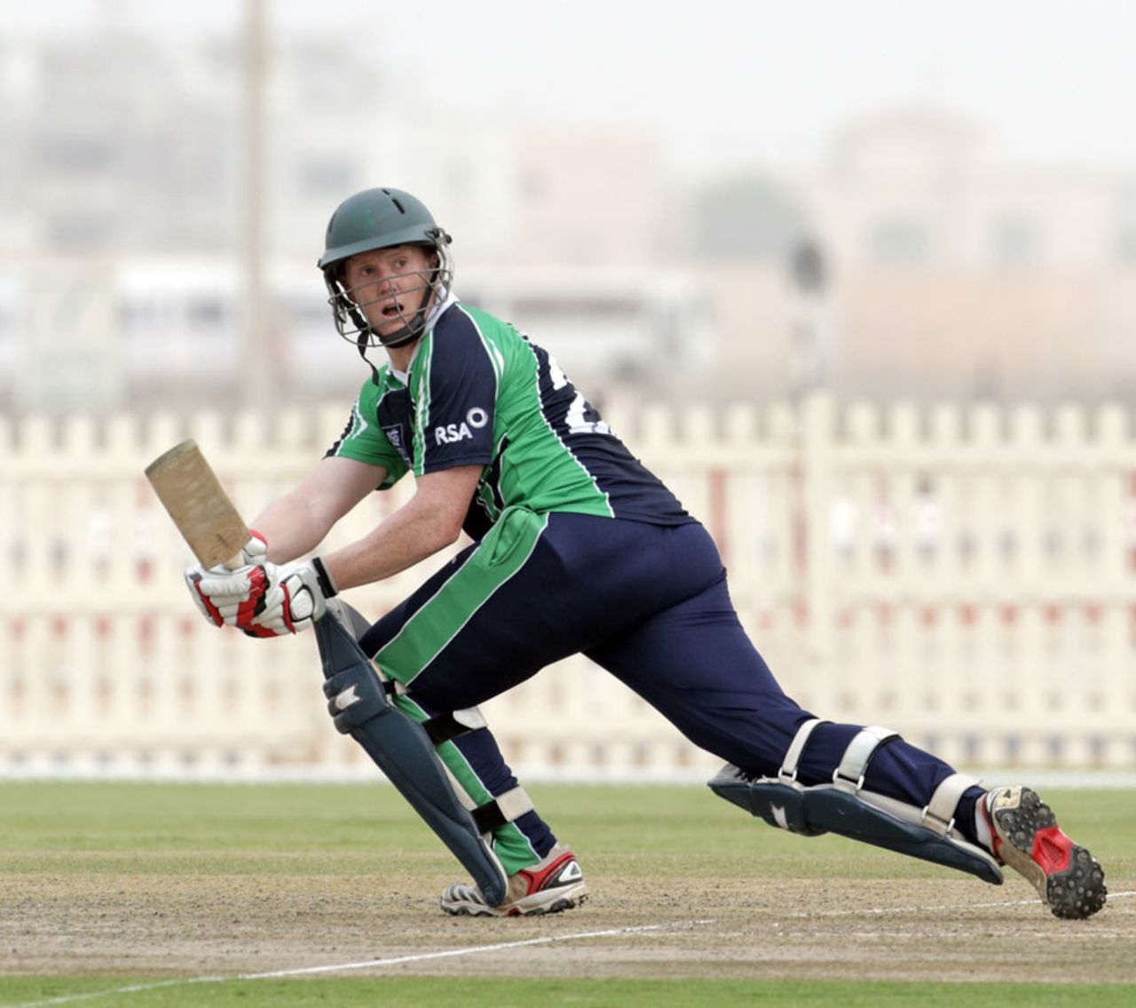Kevin O'Brien struck a run-a-ball 47, United Arab Emirates v Ireland, ICC World Twenty20 Qualifiers, Group A, Abu Dhabi, November 17, 2013
