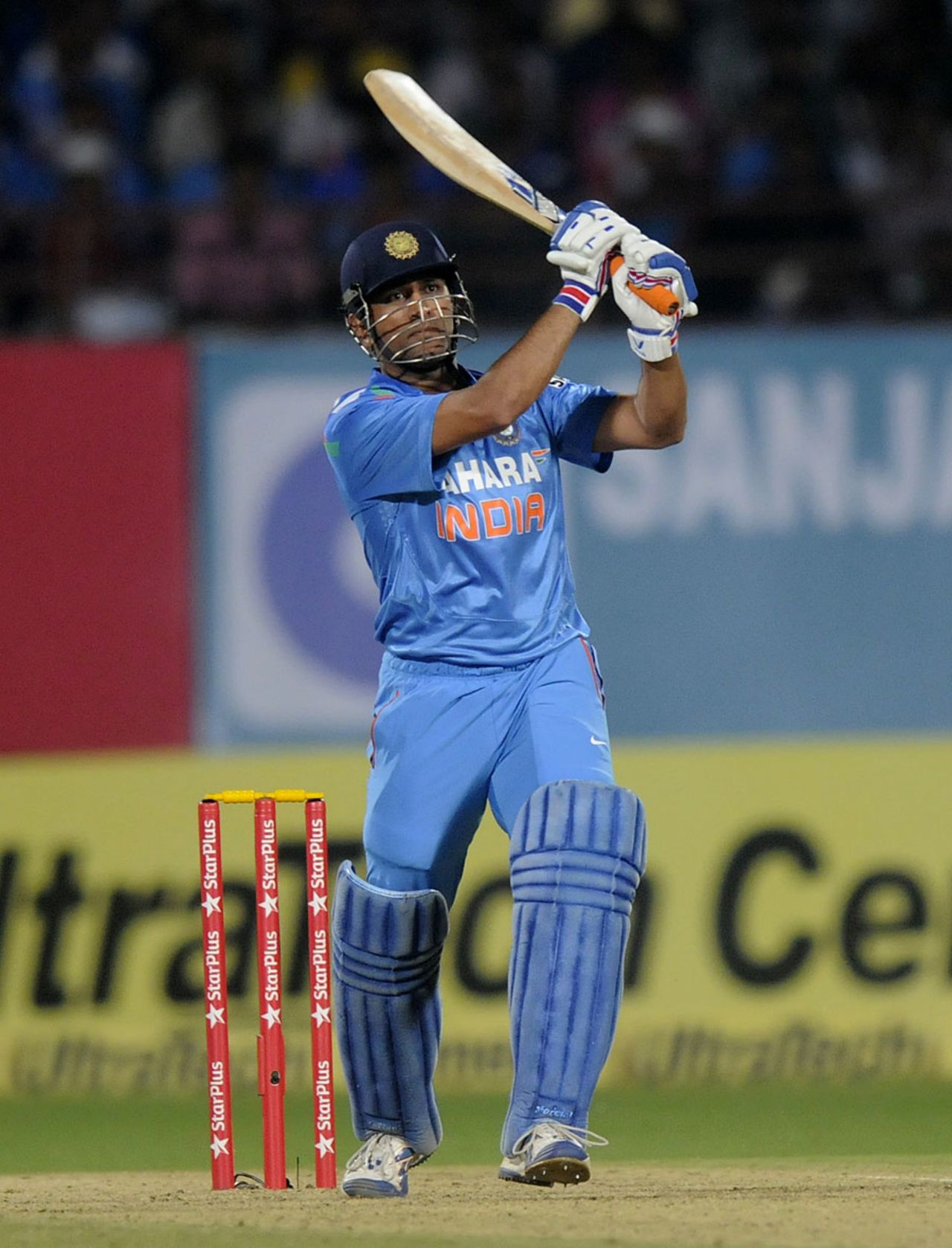 MS Dhoni slammed three fours, India v West Indies, 1st ODI, Kochi, November 21, 2013