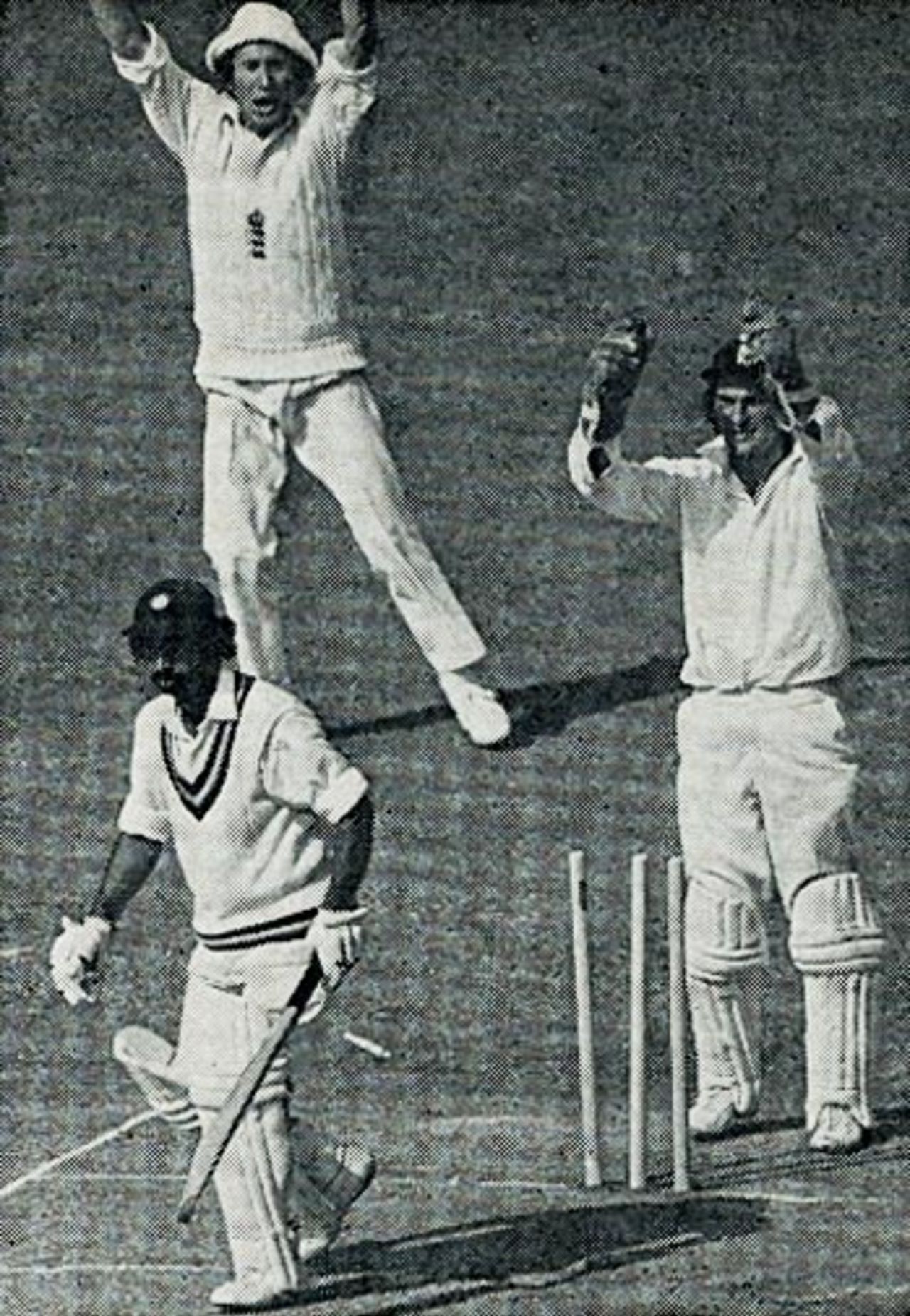 Gundappa Viswanath bowled by Underwood for 52, England v India, 2nd Test, Lord's, June 22, 1974