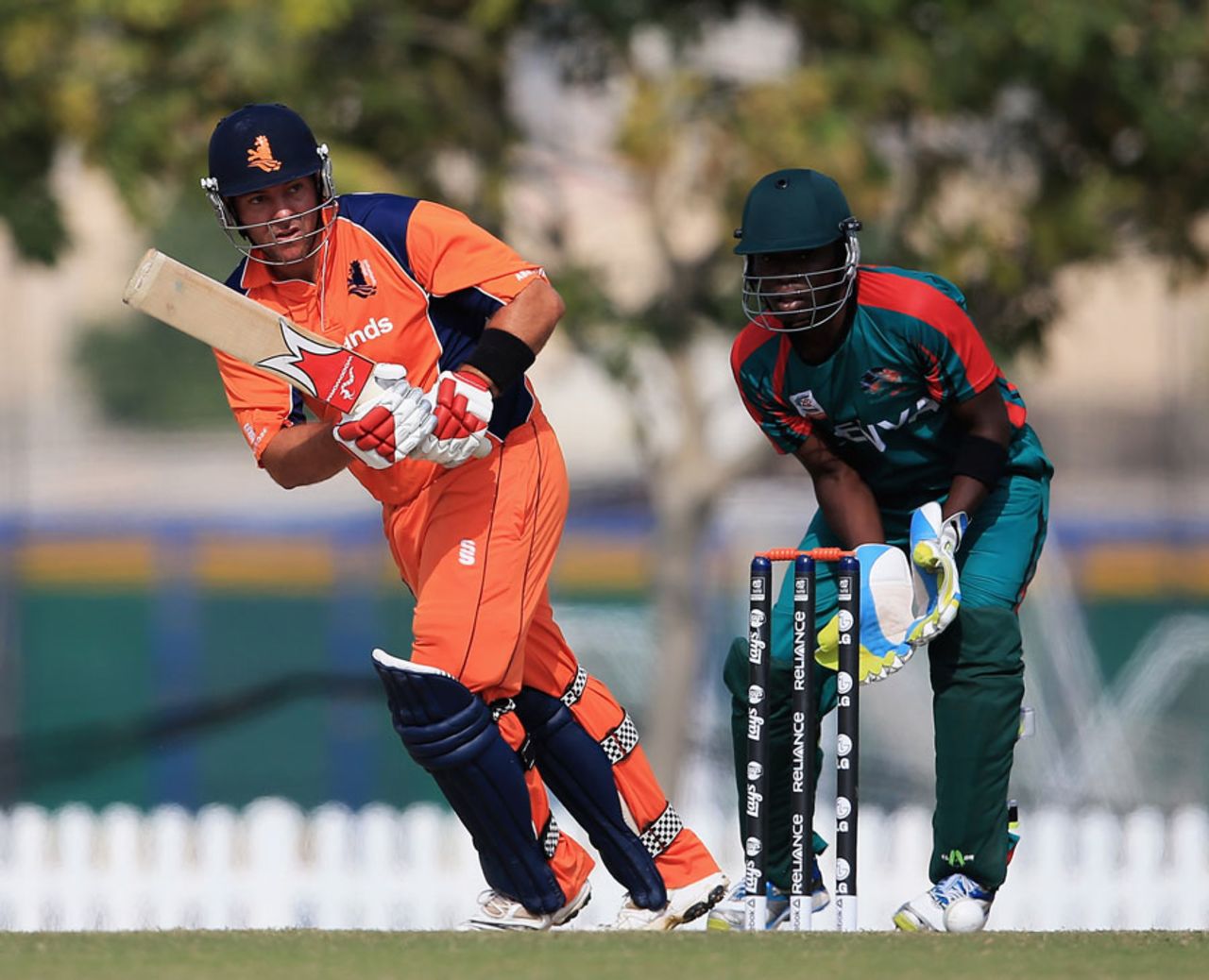 Michael Swart struck 44, Kenya v Netherlands, ICC World Twenty20 Qualifiers, Group B, Dubai, November 23, 2013