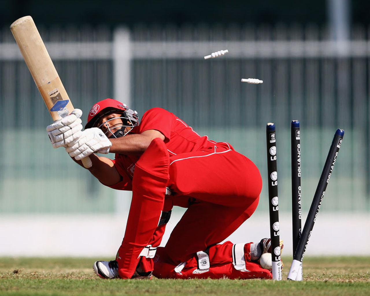 Taha Ahmed was bowled by Imran Awan for 2, United States of America v Denmark, ICC World Twenty20 Qualifier, 15th place play-off, Sharjah, November 26, 2013