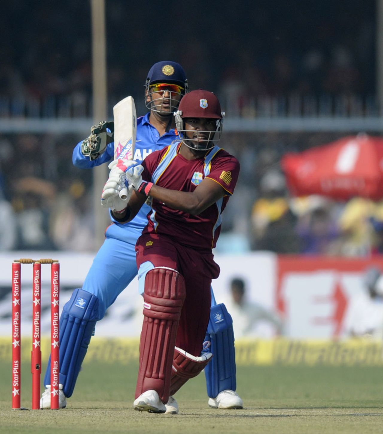 Darren Bravo hit four fours and two sixes, India v West Indies, 3rd ODI, Kanpur, November 27, 2013