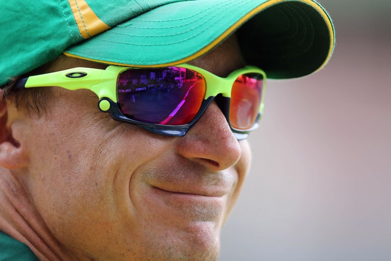 Dale Steyn smiles while fielding, South Africa v Pakistan, 2nd ODI, Port Elizabeth, November 27, 2013