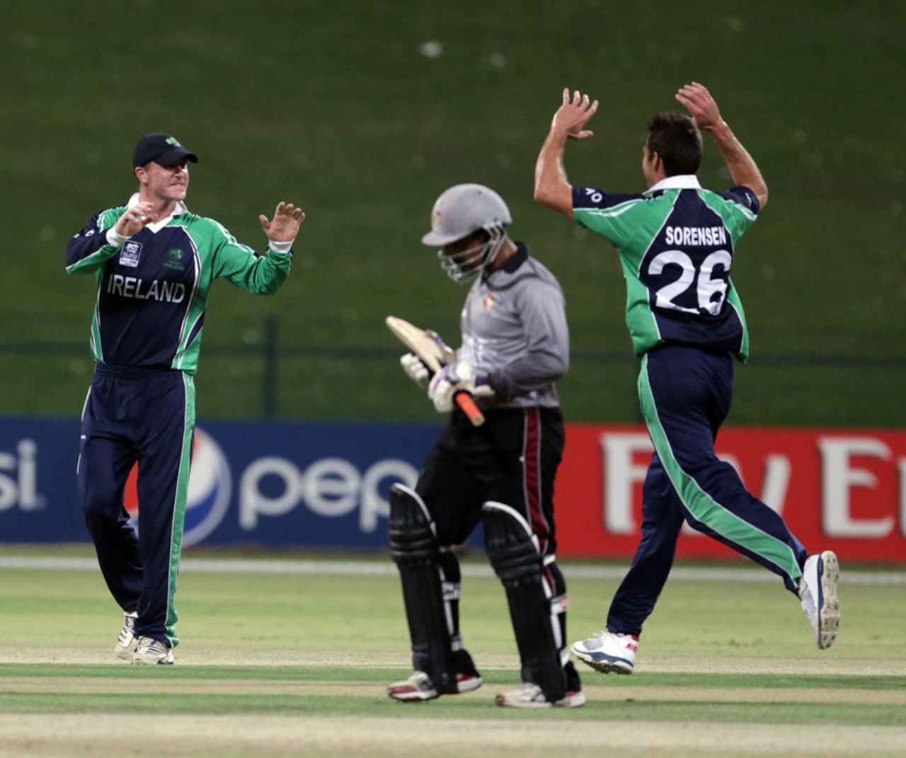 Max Sorensen picked up four wickets, Ireland v UAE, ICC World T20 Qualifier, 2nd semi-final, Abu Dhabi, November 29, 2013
