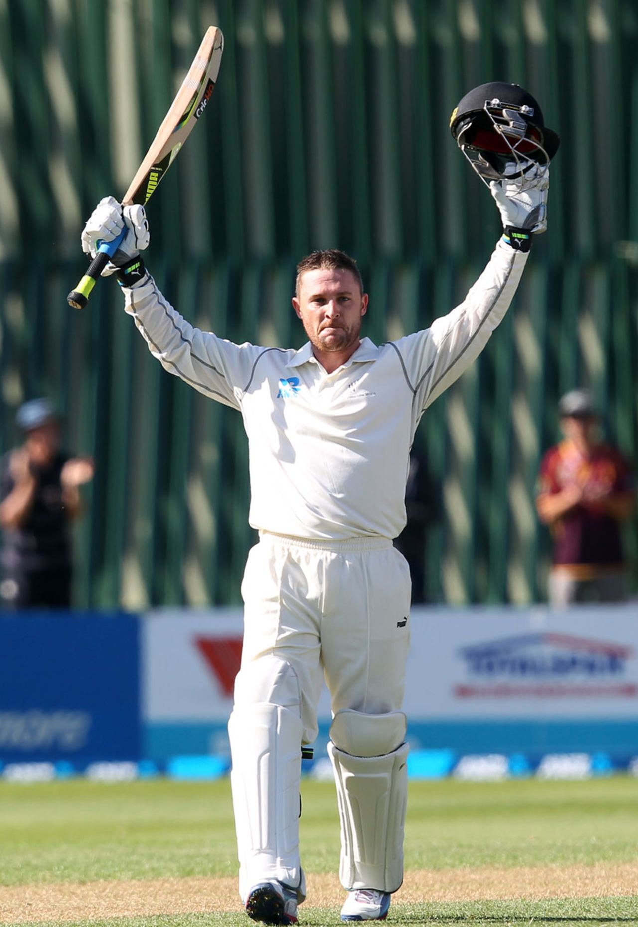Brendon McCullum scored his first century in three years, New Zealand v West Indies, 1st Test, Dunedin, 1st day, December 3, 2013