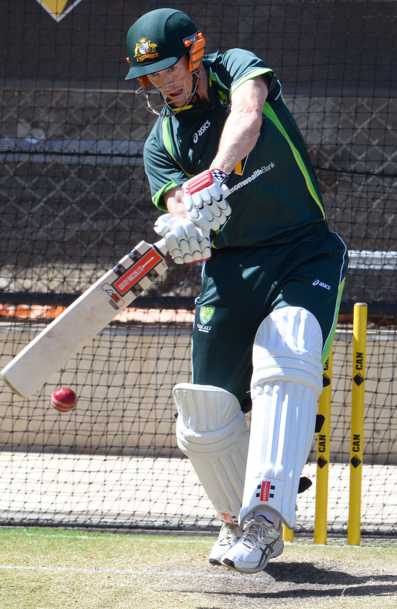George Bailey bats in the nets, Adelaide, December 4, 2013