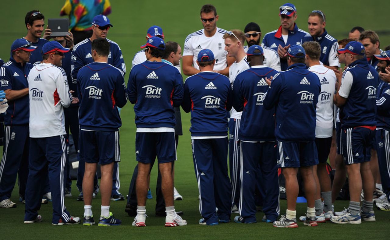 Ben Stokes is presented with his England Test cap, Australia v England, 2nd Test, Adelaide, 1st day, December, 5, 2013