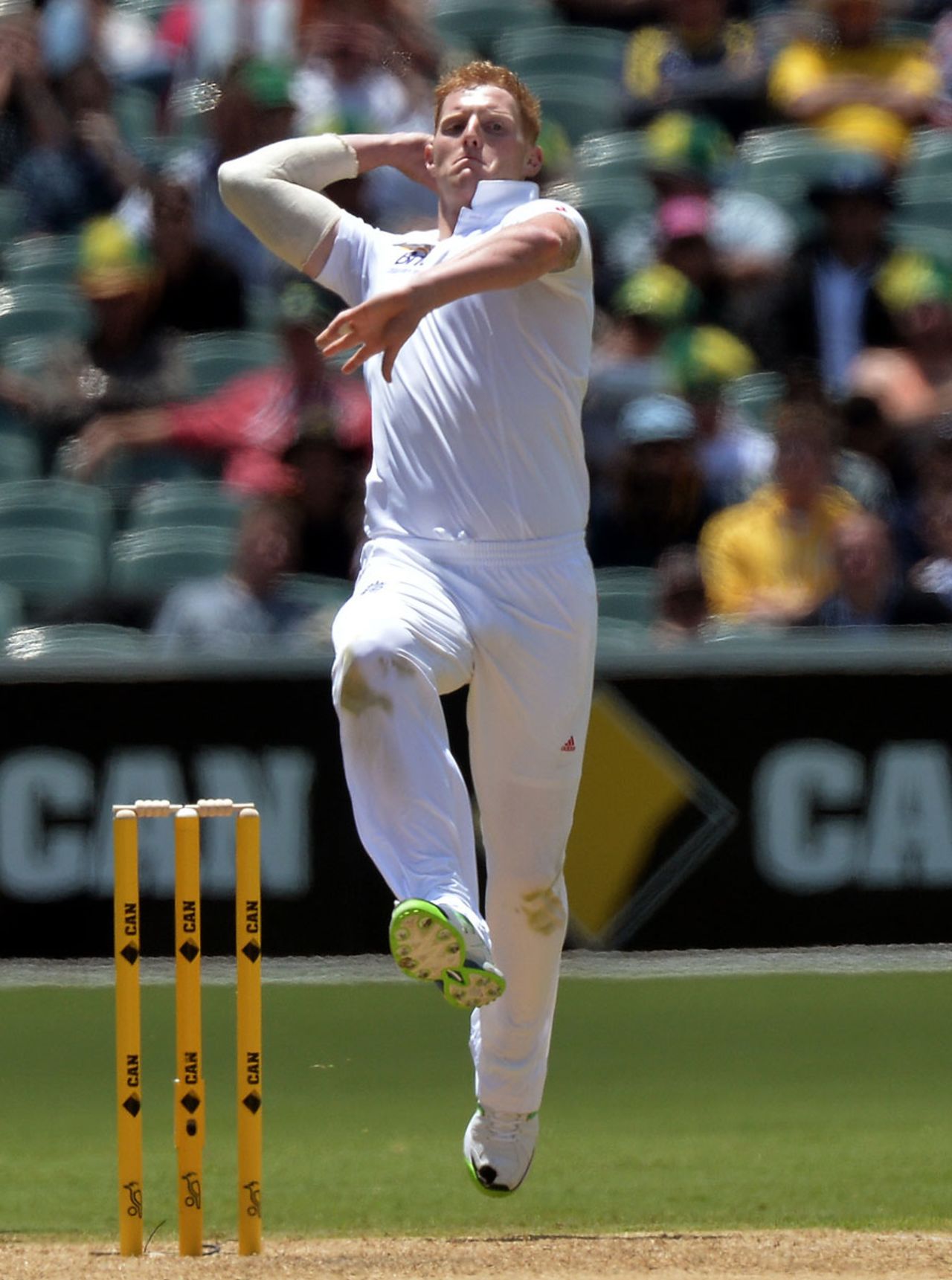 Ben Stokes's opening five overs in Test cricket cost 17, Australia v England, 2nd Test, Adelaide, 1st day, December, 5, 2013