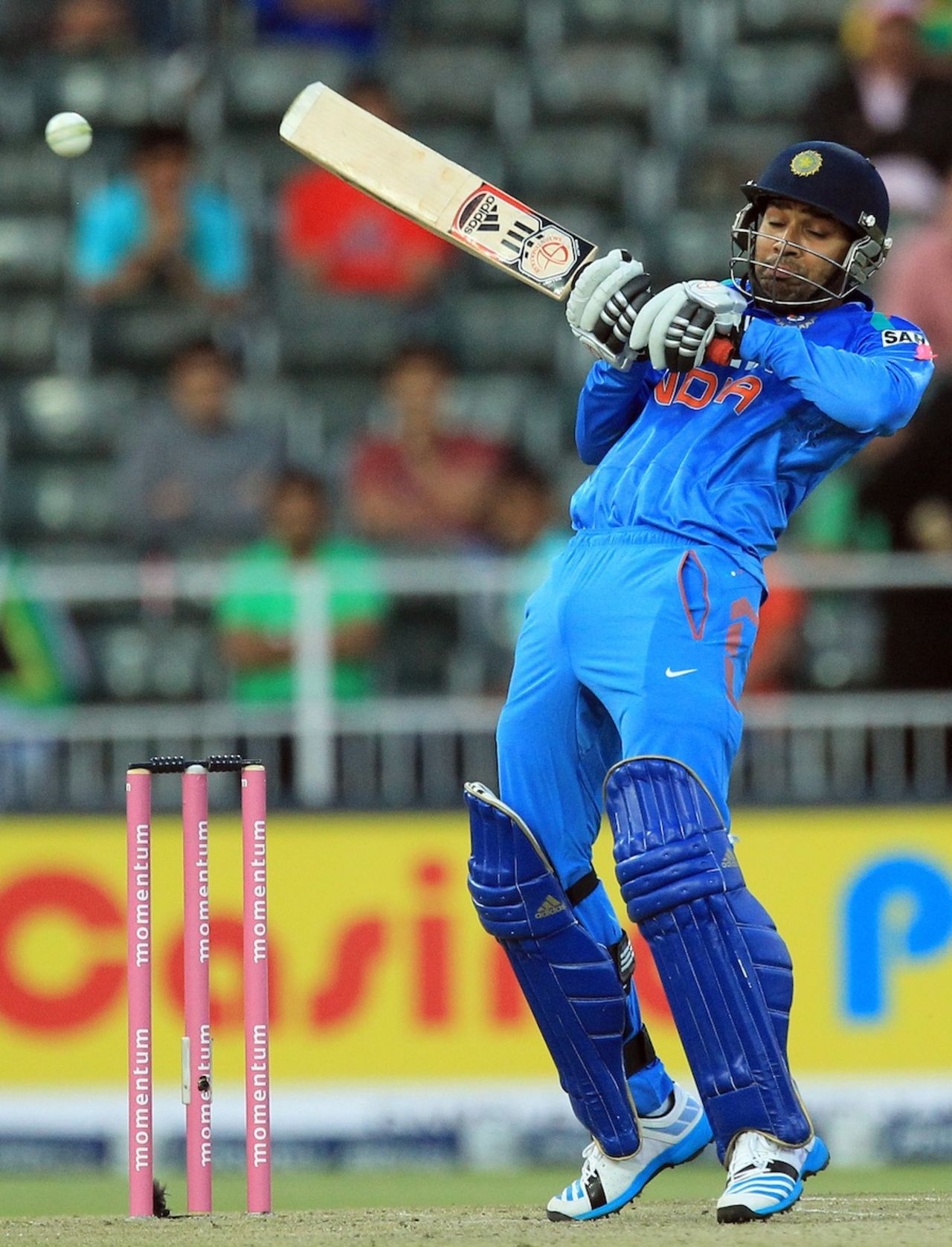 Rohit Sharma struggled to get bat on ball a few times, South Africa v India, 1st ODI, Johannesburg, December 5, 2013