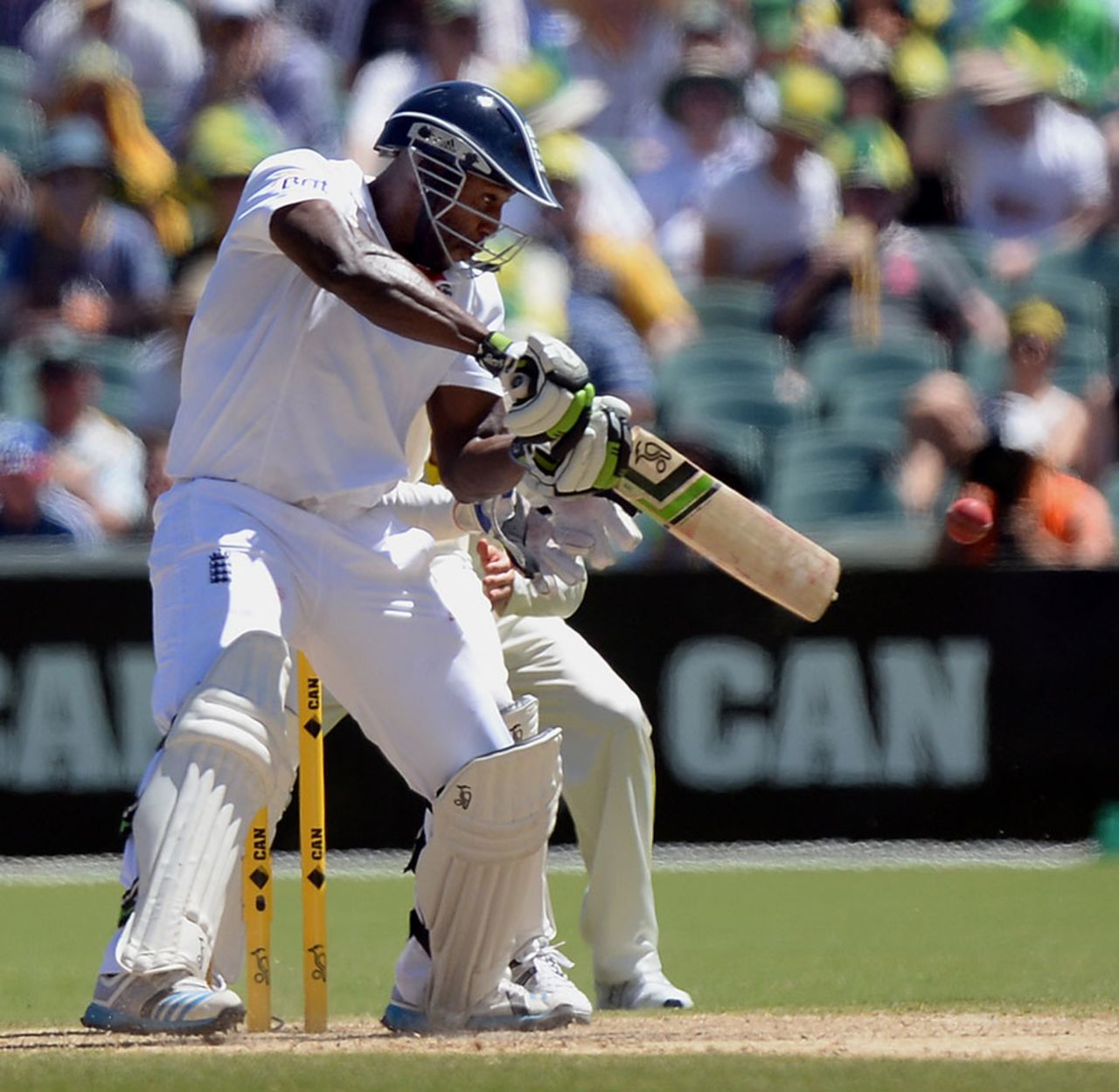 Michael Carberry cut well during his half-century, Australia v England, 2nd Test, Adelaide, 3rd day, December 7, 2013