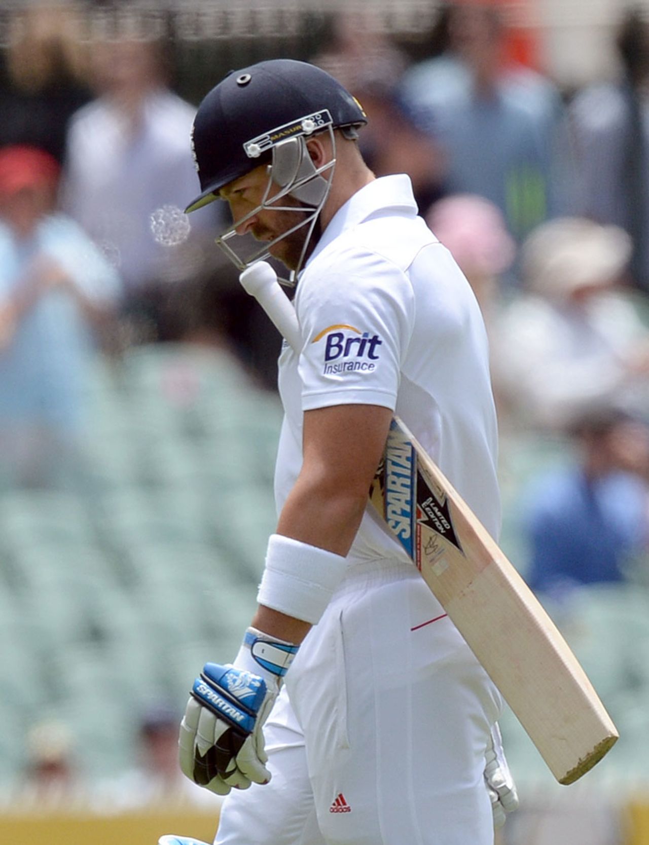 It was another miserable innings from Matt Prior was recorded a fourth-ball duck, Australia v England, 2nd Test, Adelaide, 3rd day, December 7, 2013