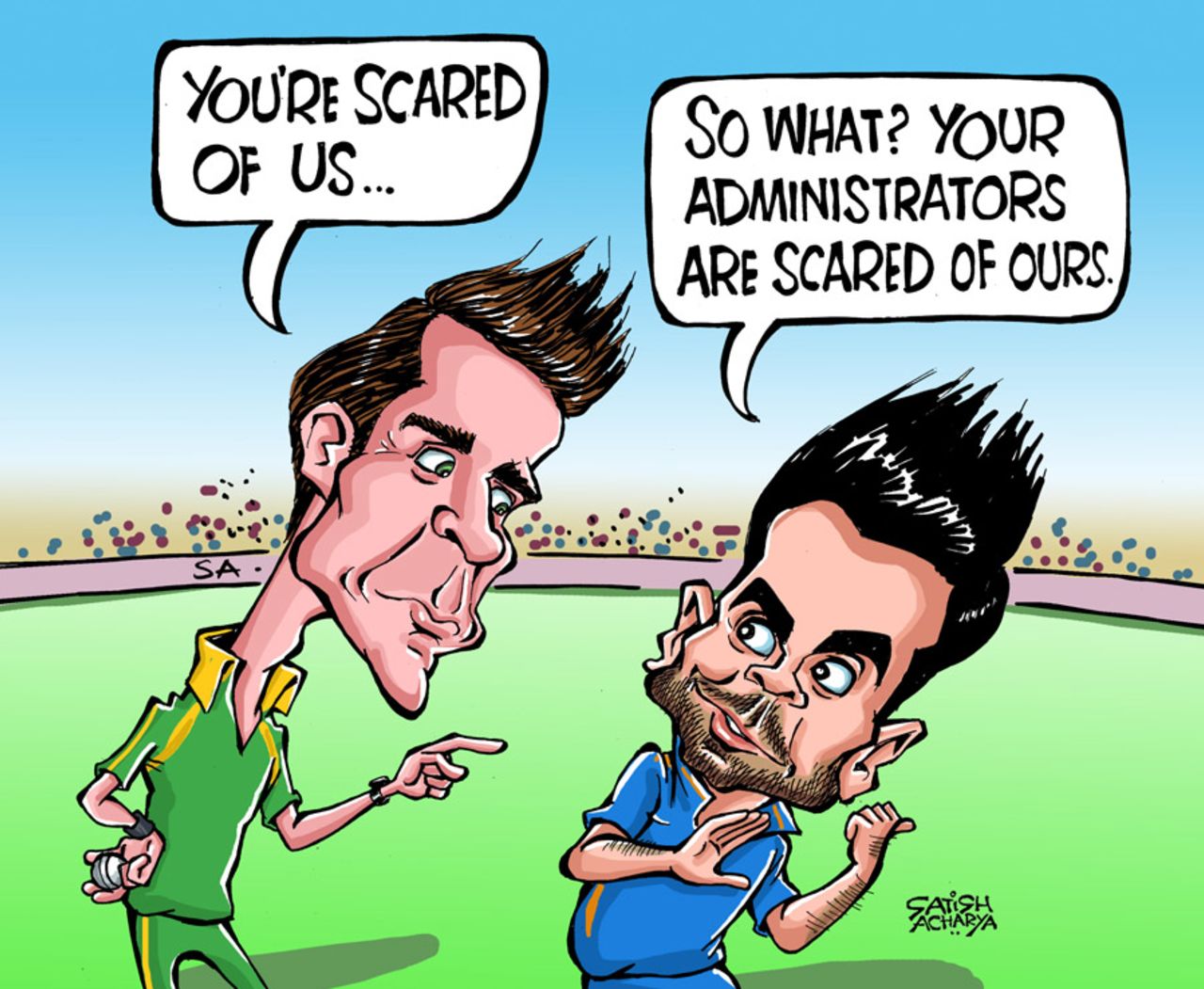 Cartoon: Running scared