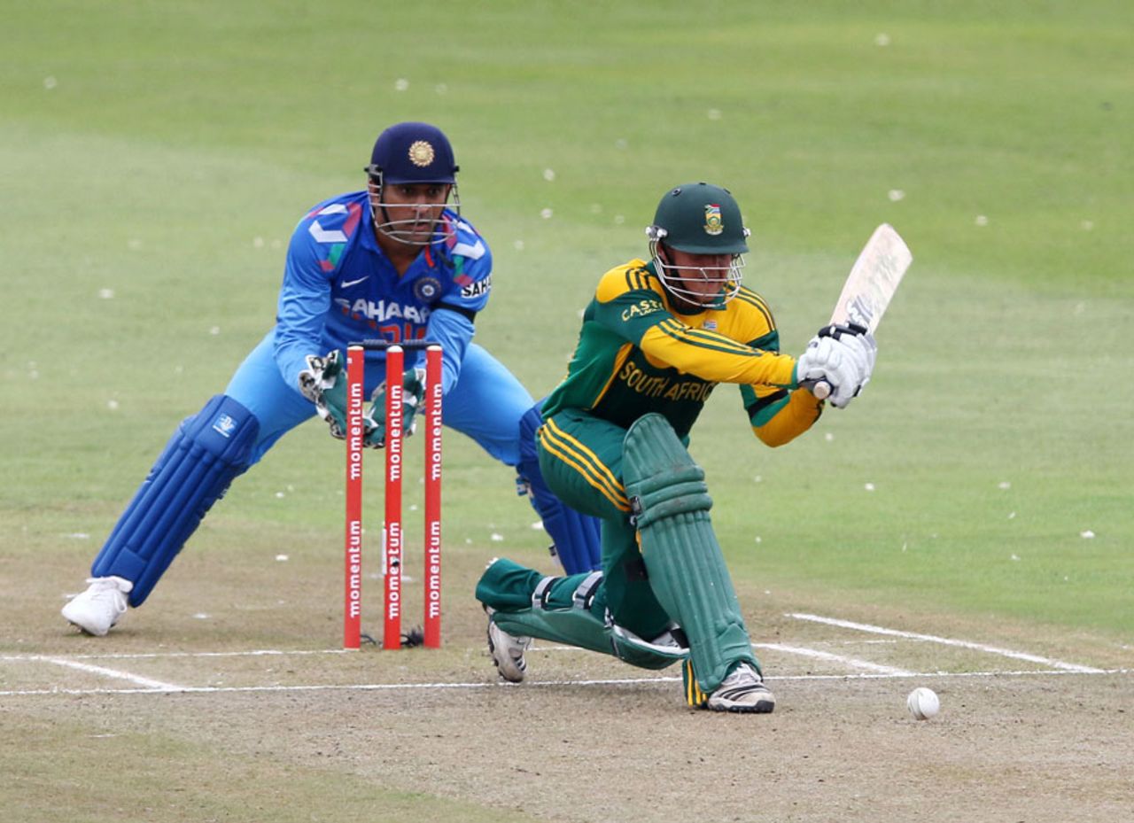 Quinton de Kock hit nine fours, South Africa v India, 2nd ODI, Durban, December 8, 2013