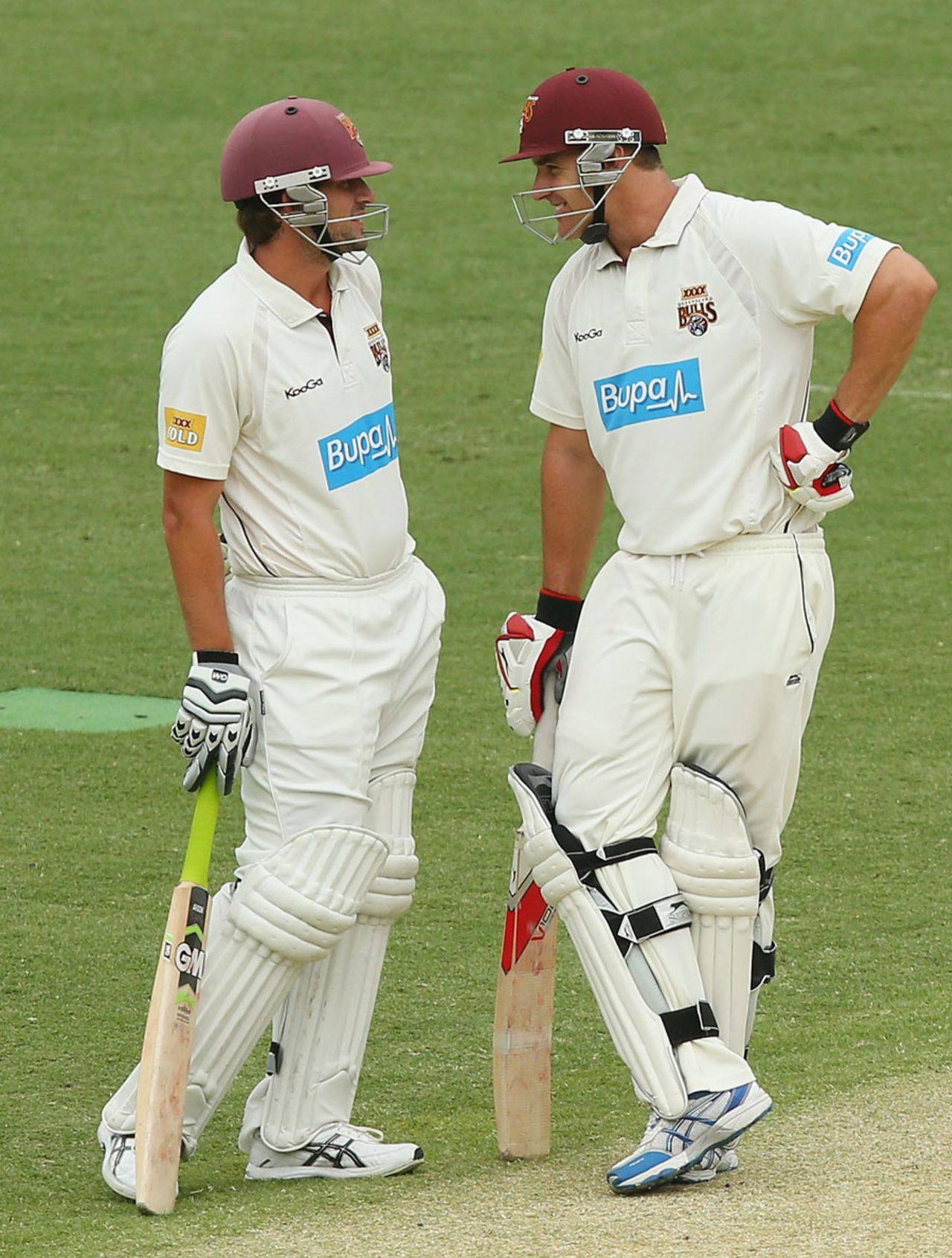 Joe Burns and Luke Pomersbach added 193 for the opening wicket, Queensland v Victoria, Sheffield Shield, Brisbane, 3rd day, December 10, 2013