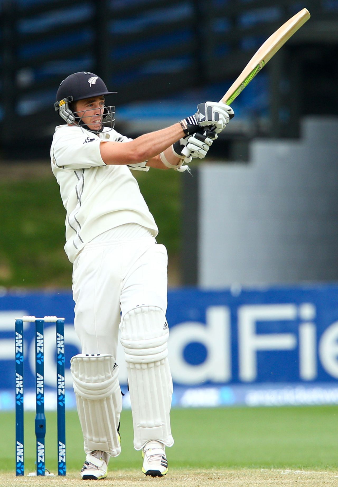 Tim Southee pulls, New Zealand v West Indies, 2nd Test, Wellington, 2nd day, December 12, 2013