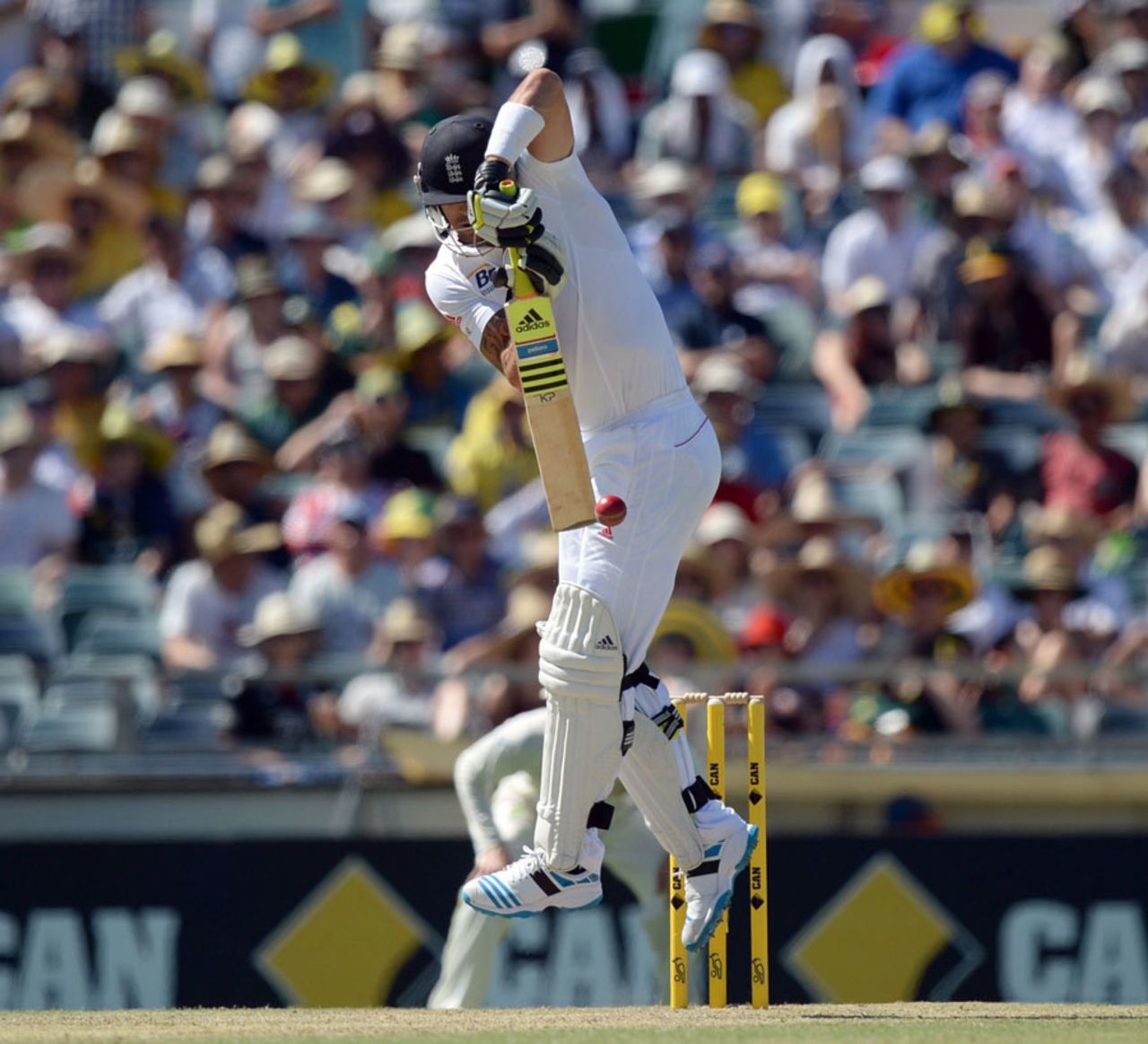 Kevin Pietersen was kept quiet early on, Australia v England, 3rd Test, Perth, 2nd day, December 14, 2013