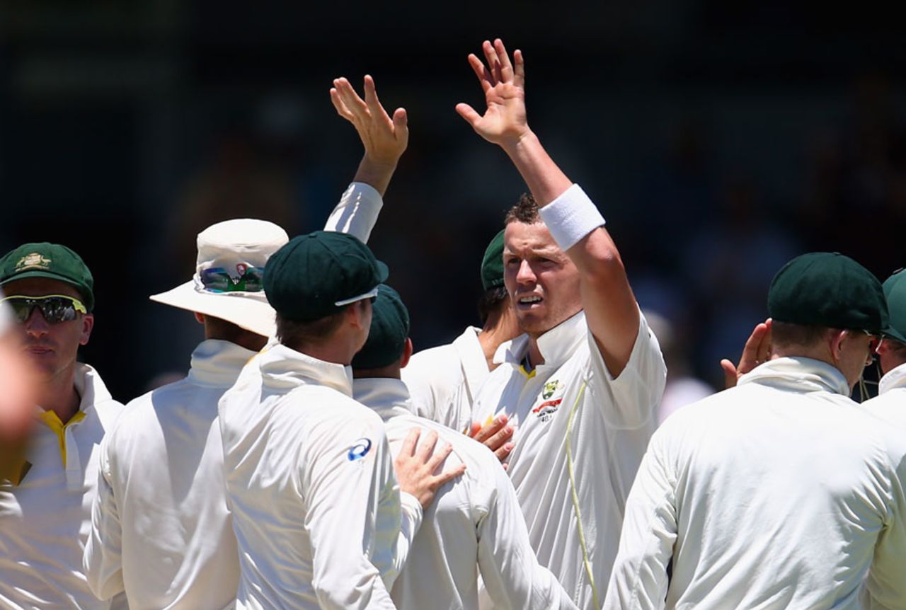 Peter Siddle took 3 for 36, Australia v England, 3rd Test, Perth, 3rd day, December 15, 2013