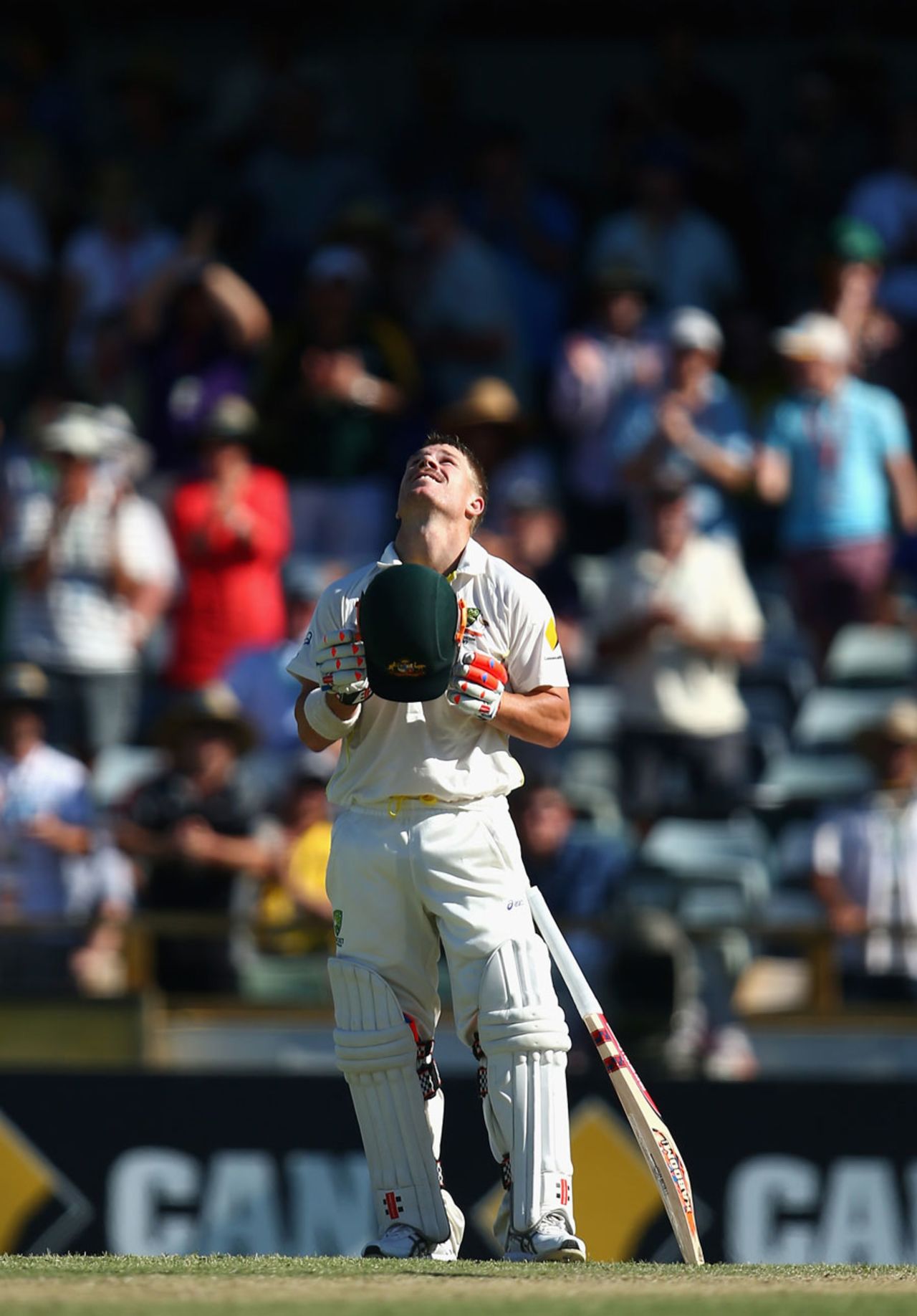 David Warner made his fifth Test ton and second against England, Australia v England, 3rd Test, Perth, 3rd day, December 15, 2013