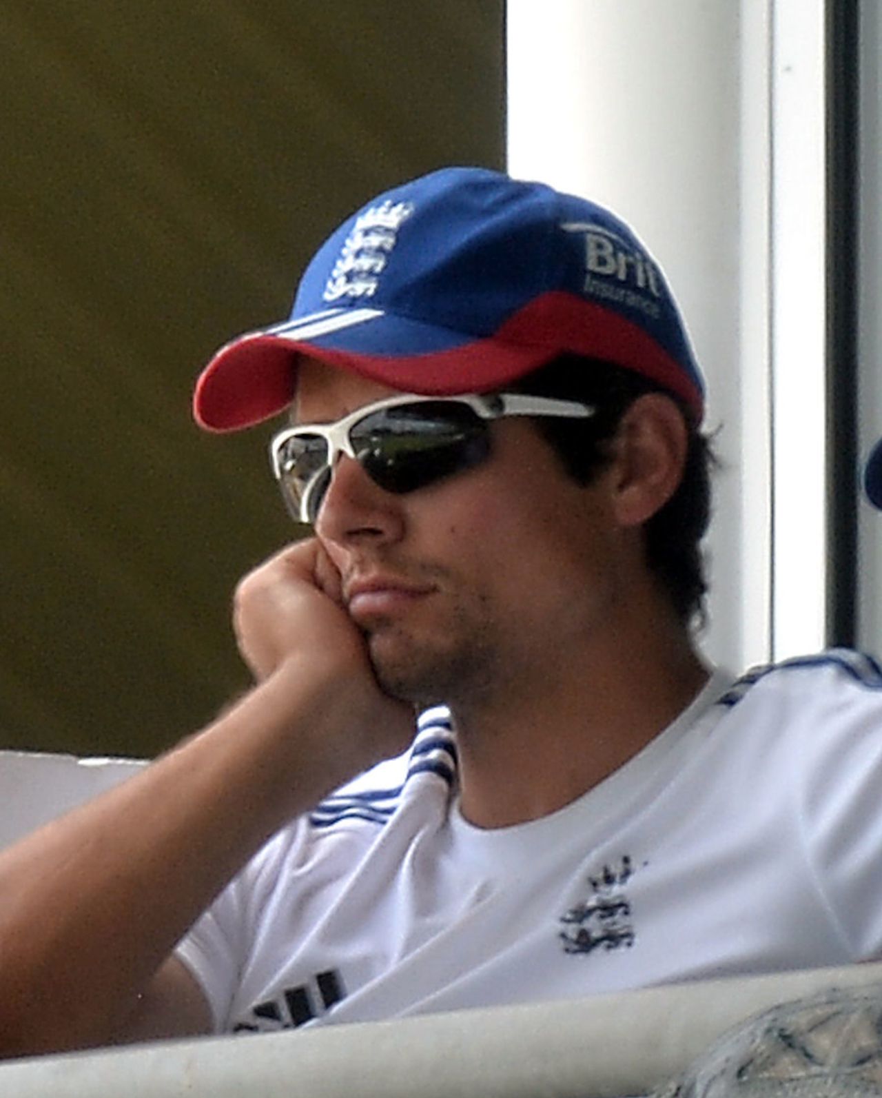 Alastair Cook, England captain, looks on as Australia move closer to regaining the Ashes in the third Test in Perth