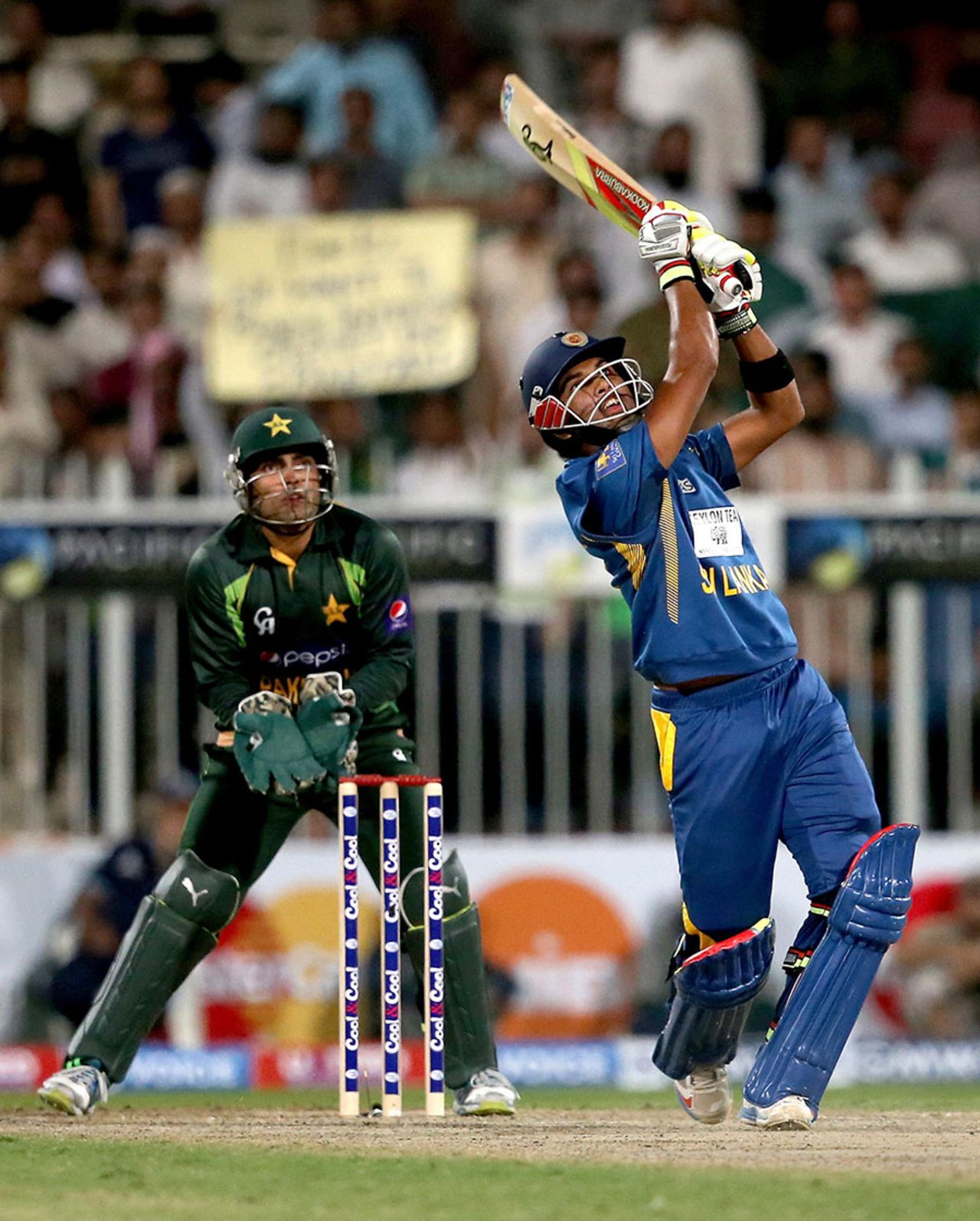 Dinesh Chandimal hit three sixes in his 46, Pakistan v Sri Lanka, 1st ODI, Sharjah, December 18, 2013
