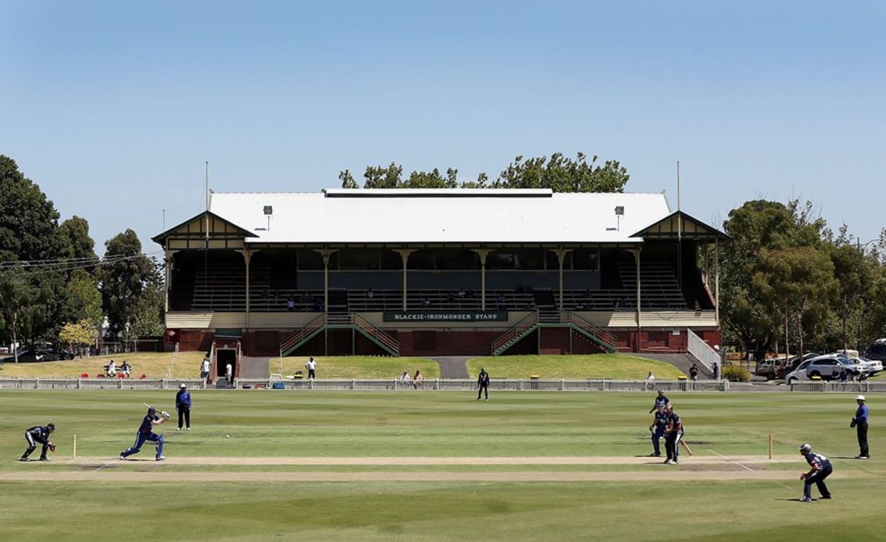 A general view of the Junction Oval, Victoria v England Lions, Tour match, Melbourne, February 13, 2013