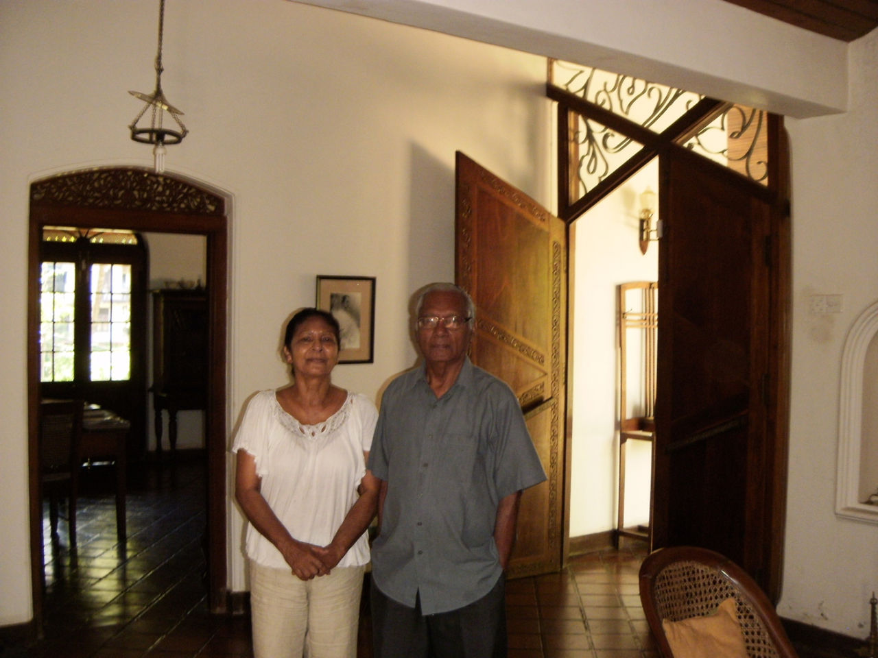 Kumar Sangakkara's parents, Kumari and Kshema, Kandy