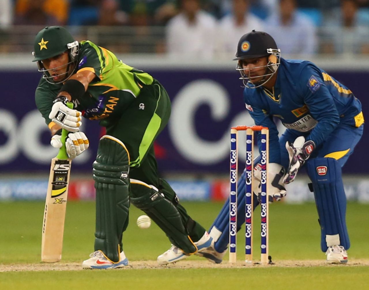 Misbah-ul-Haq chipped in with a fifty, Pakistan v Sri Lanka, 2nd ODI, Dubai, December 20, 2013