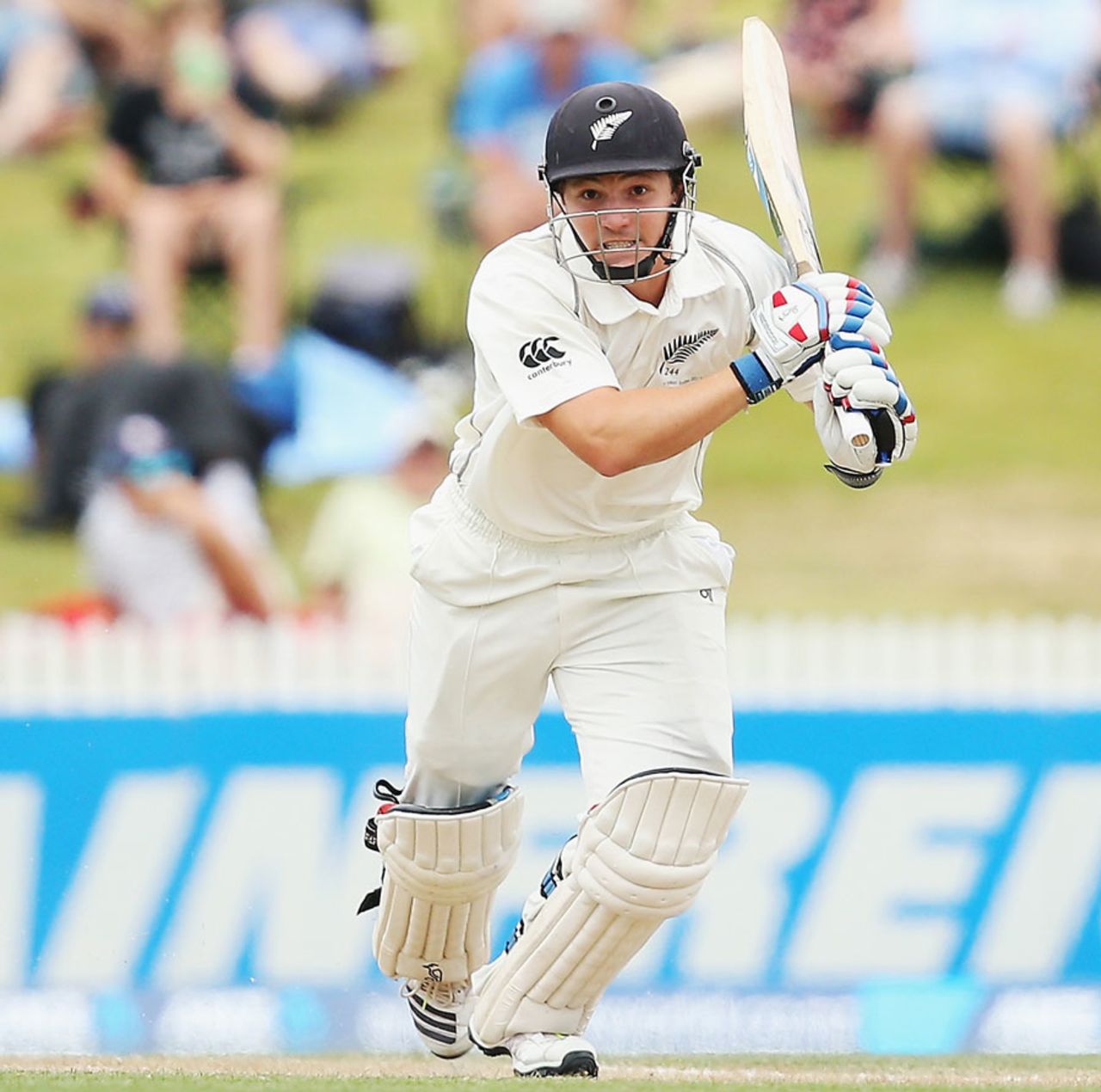 BJ Watling works one away to the off side, New Zealand v West Indies, 3rd Test, Hamilton, 3rd day, December 21, 2013