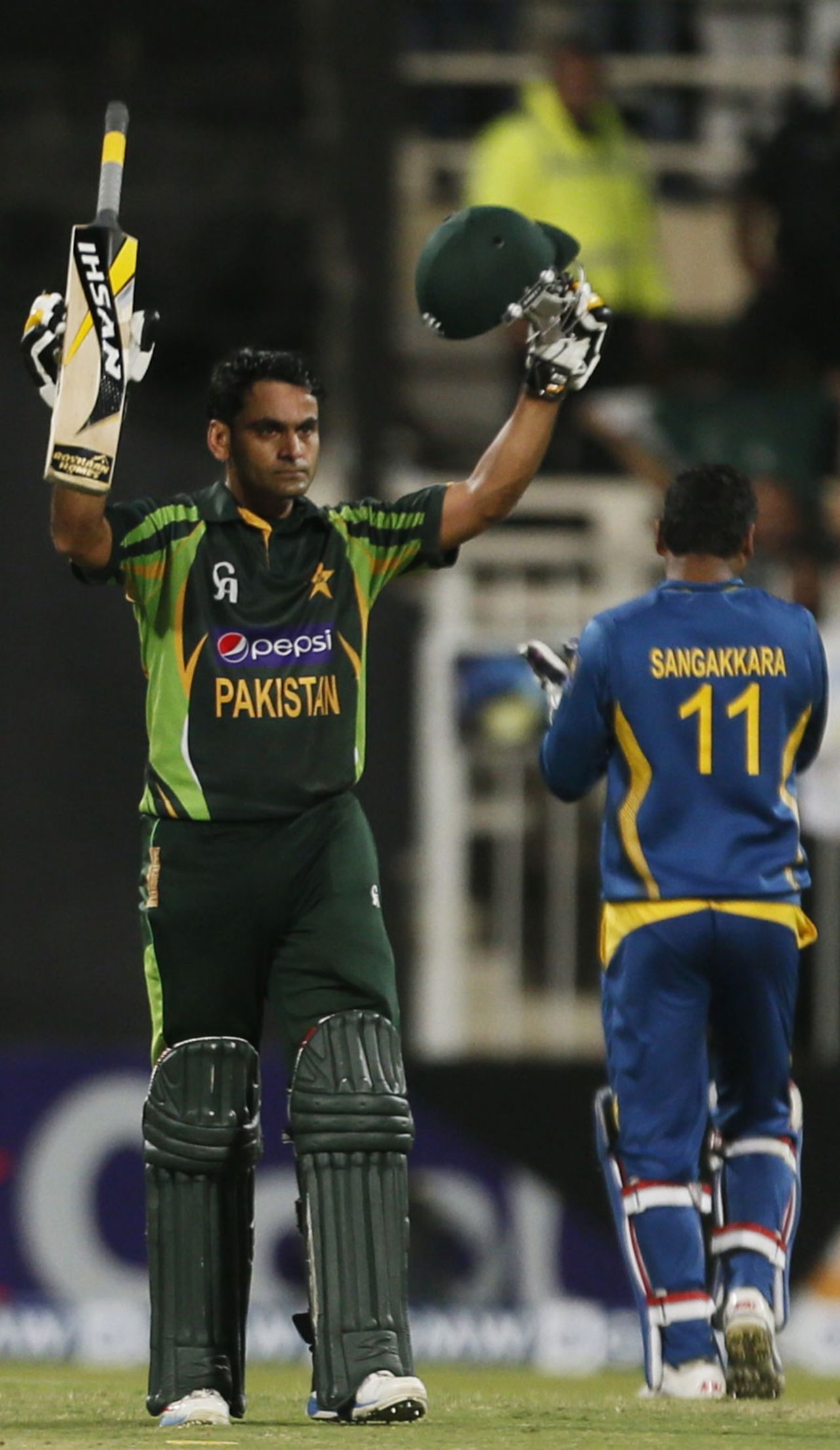 Mohammad Hafeez hit an unbeaten 140, Pakistan v Sri Lanka, 3rd ODI, Sharjah, December 22, 2013